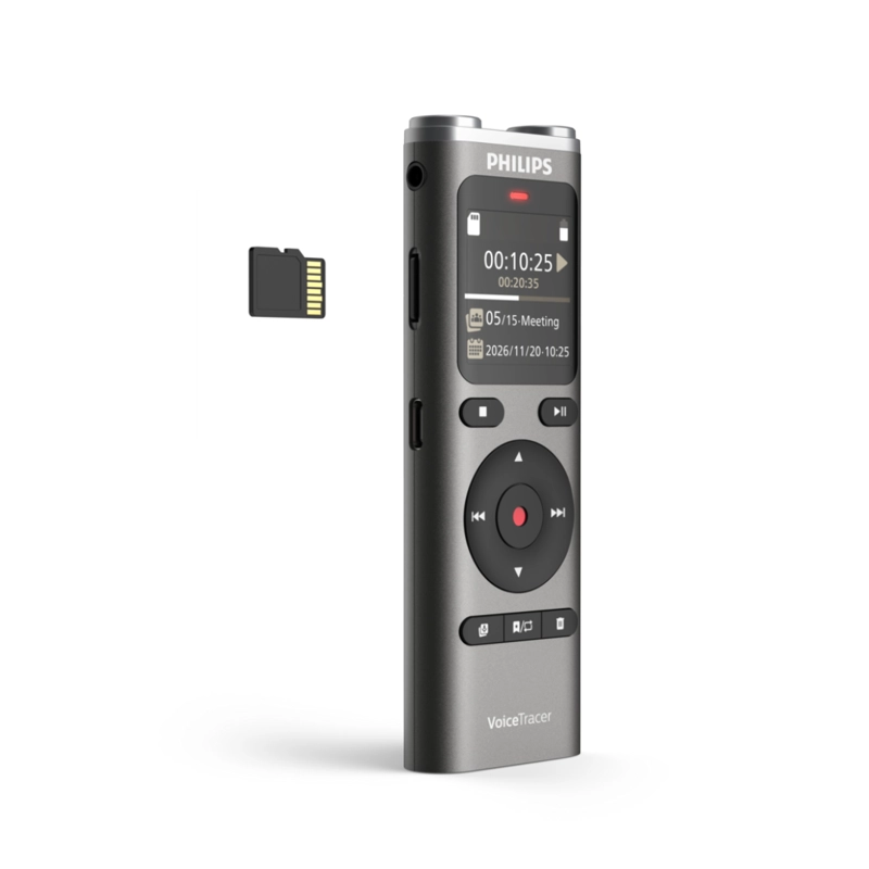 GRABADORA DE VOZ DIGITAL PHILIPS DVT2075 8GB - 6
