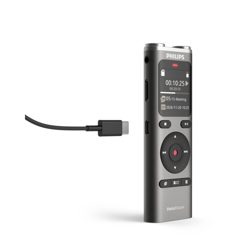 GRABADORA DE VOZ DIGITAL PHILIPS DVT2075 8GB - 7