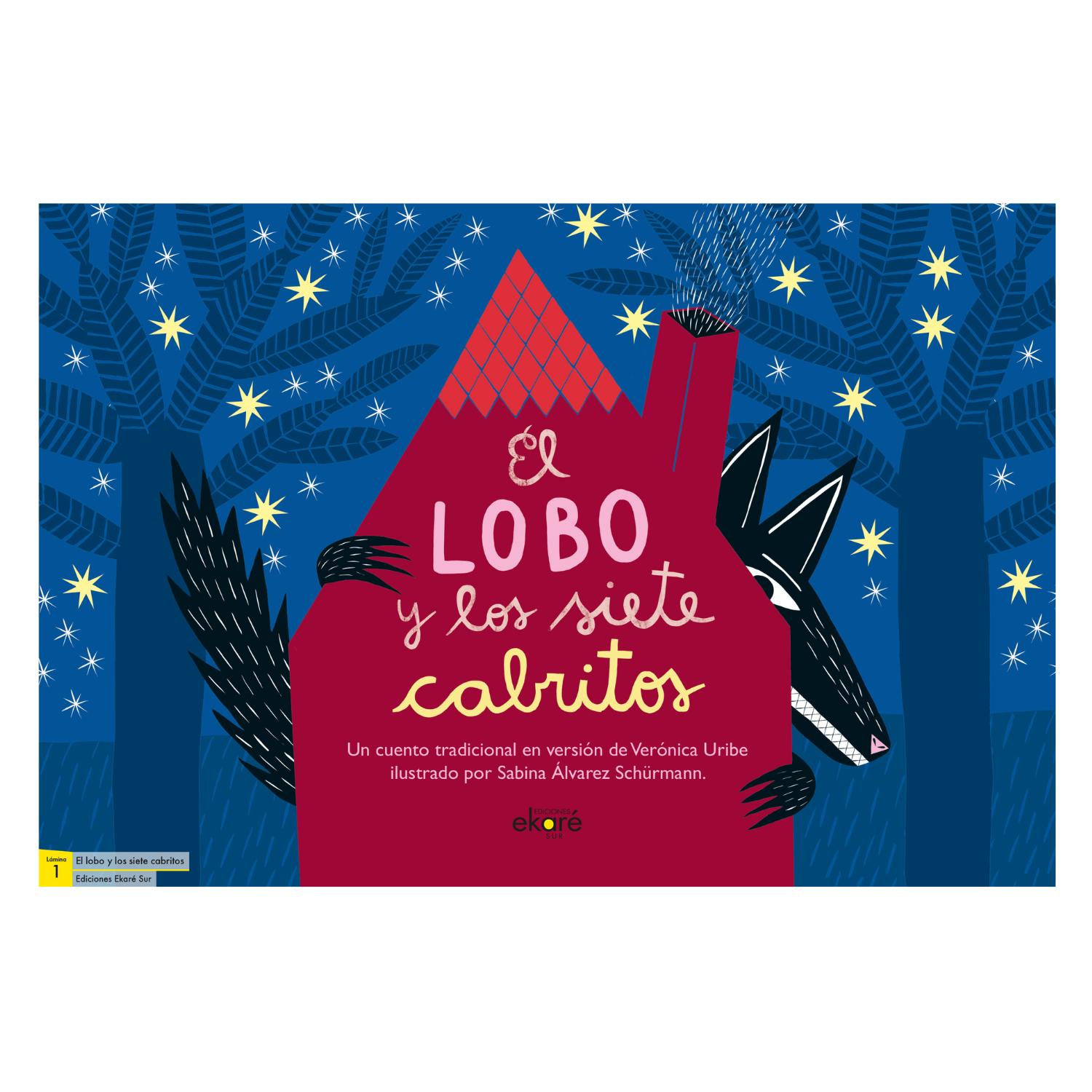 LIBRO LÁMINAS EL LOBO Y LOS SIETE CABRITOS - 1