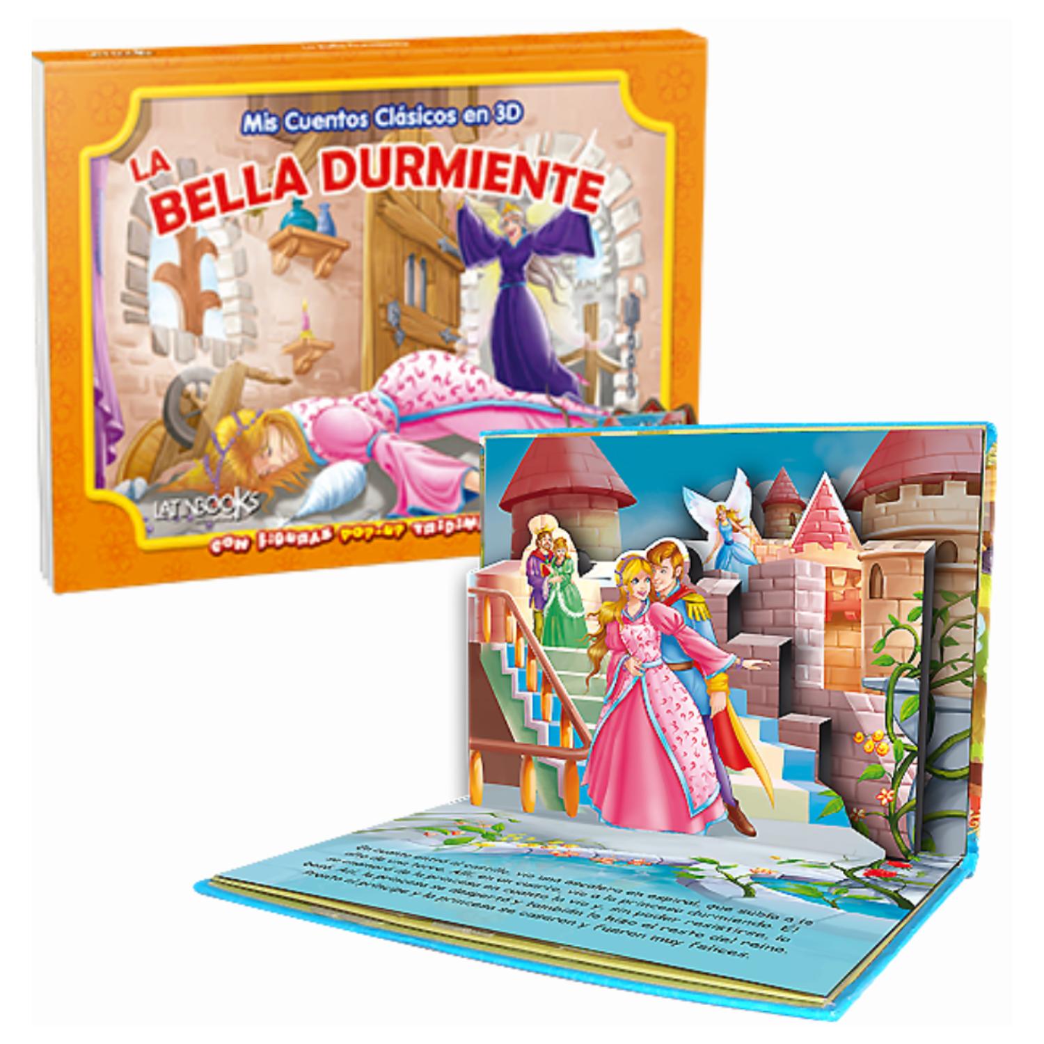 LIBRO MIS CUENTOS CLÁSICOS EN 3D - LA BELLA DURMIENTE (POP UP) - 1