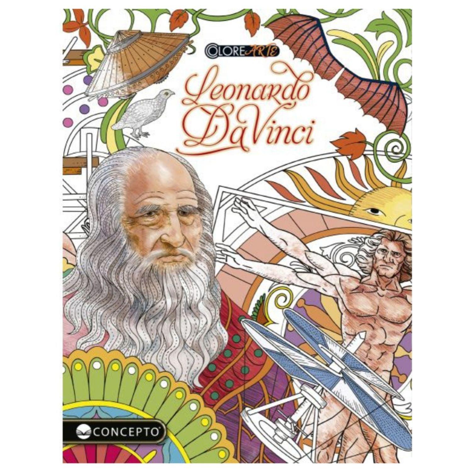 LIBRO COLOREARTE - LEONARDO DA VINCI - 1