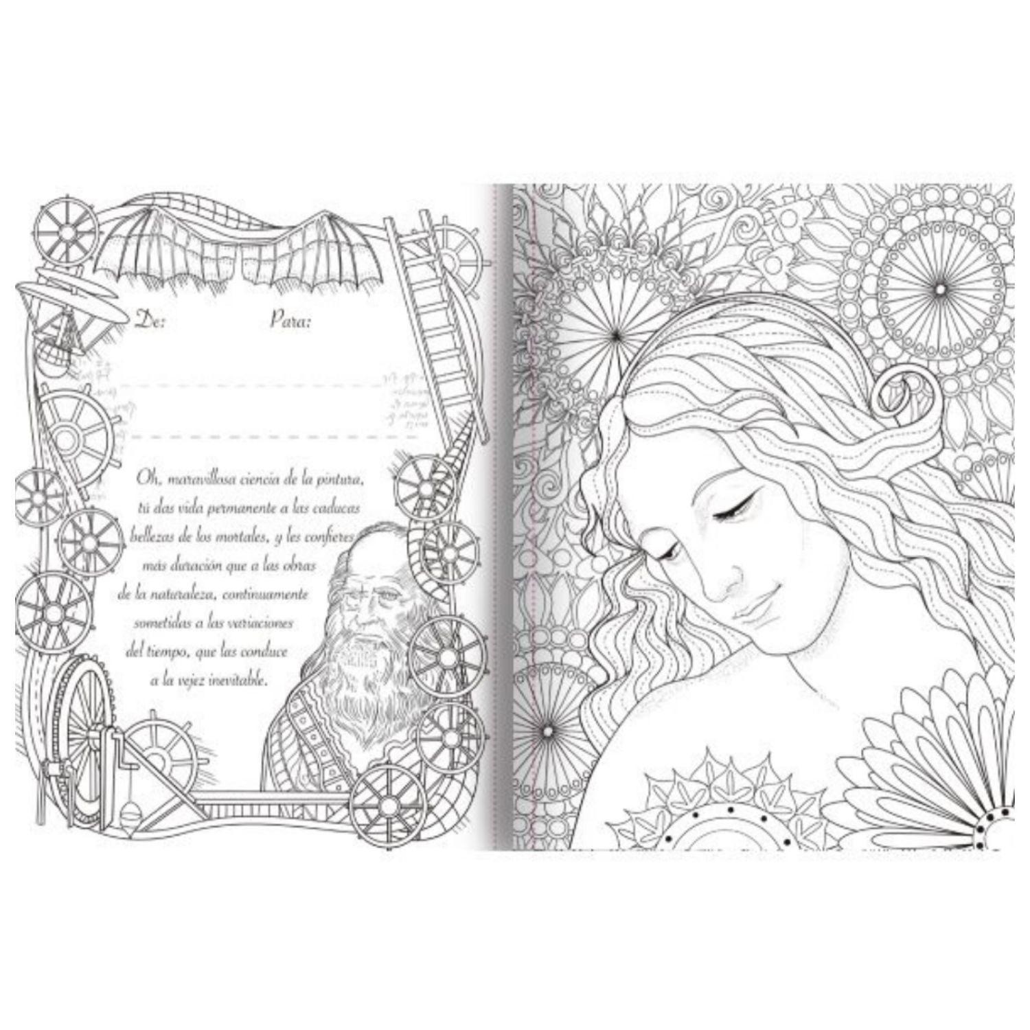 LIBRO COLOREARTE - LEONARDO DA VINCI - 2