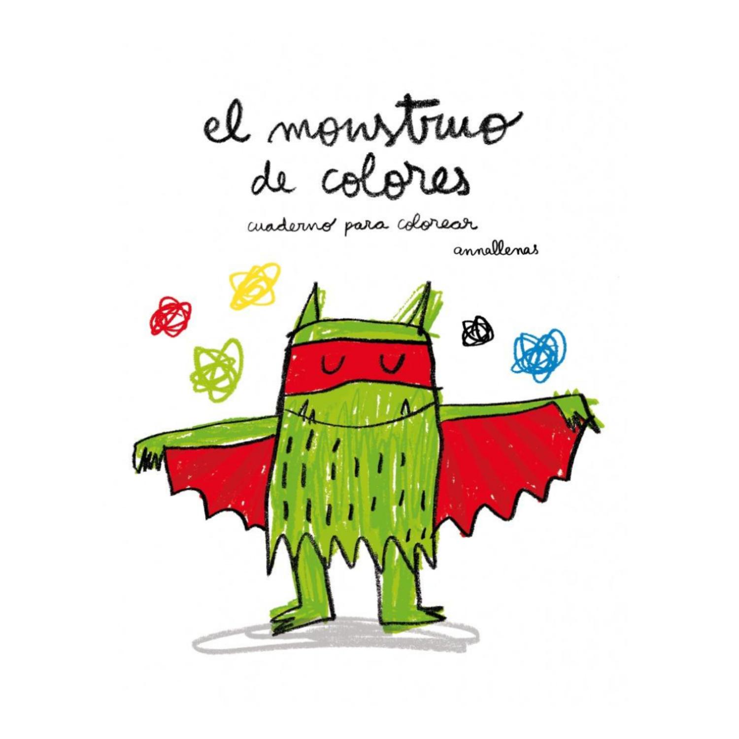 LIBRO EL MONSTRUO DE COLORES PARA COLOREAR - 1
