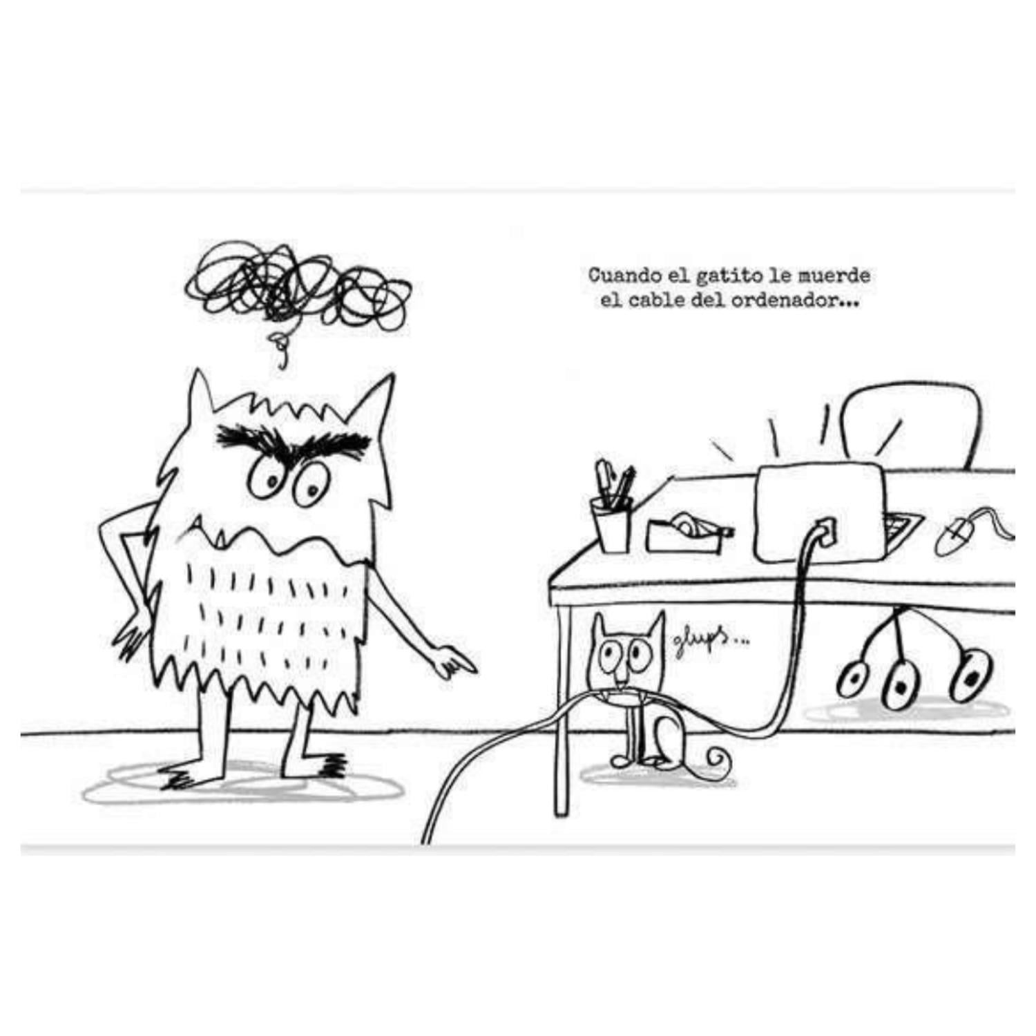 LIBRO EL MONSTRUO DE COLORES PARA COLOREAR - 3