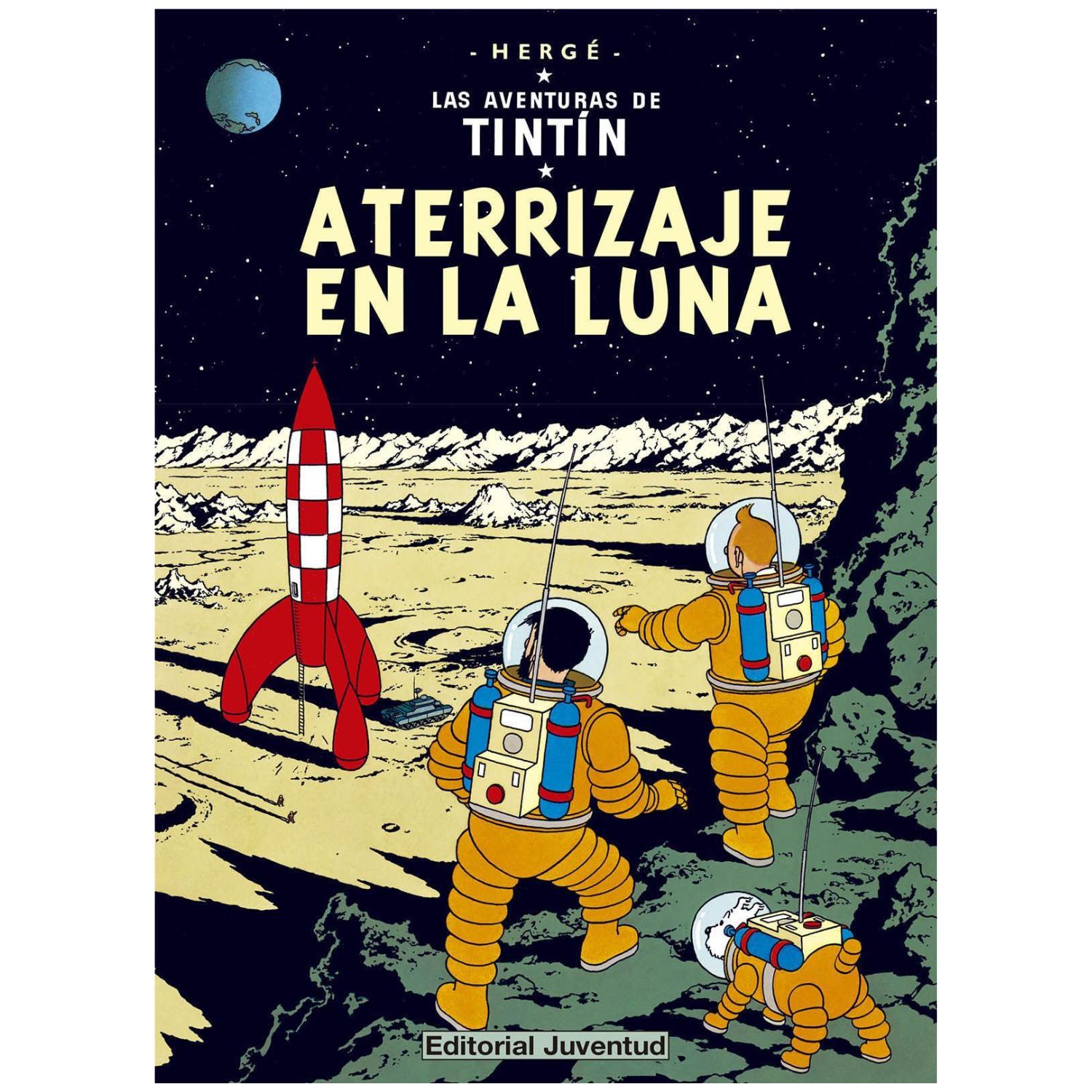 LIBRO TINTÍN ATERRIZAJE EN LA LUNA - 1