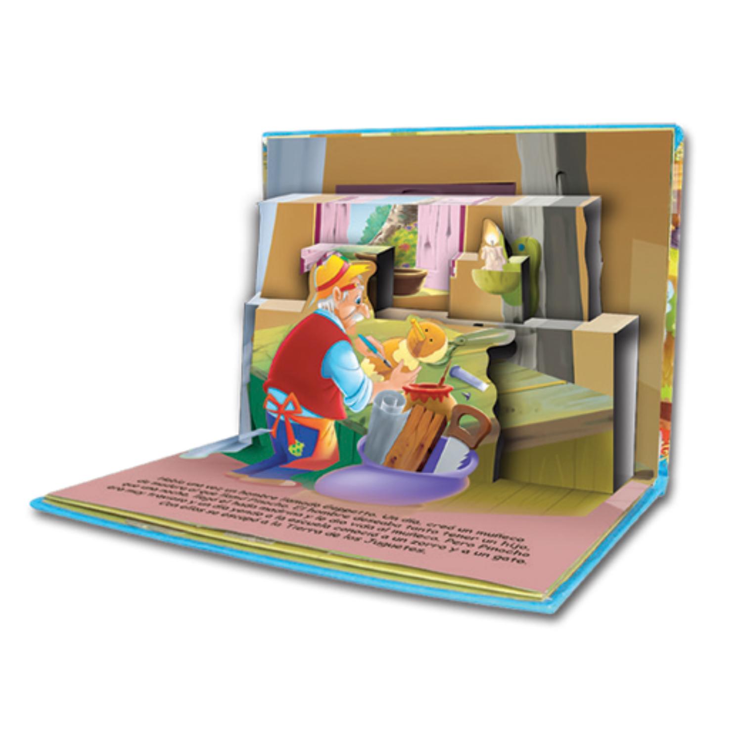 LIBRO MIS CUENTOS CLÁSICOS EN 3D - PINOCHO (POP UP) - 2