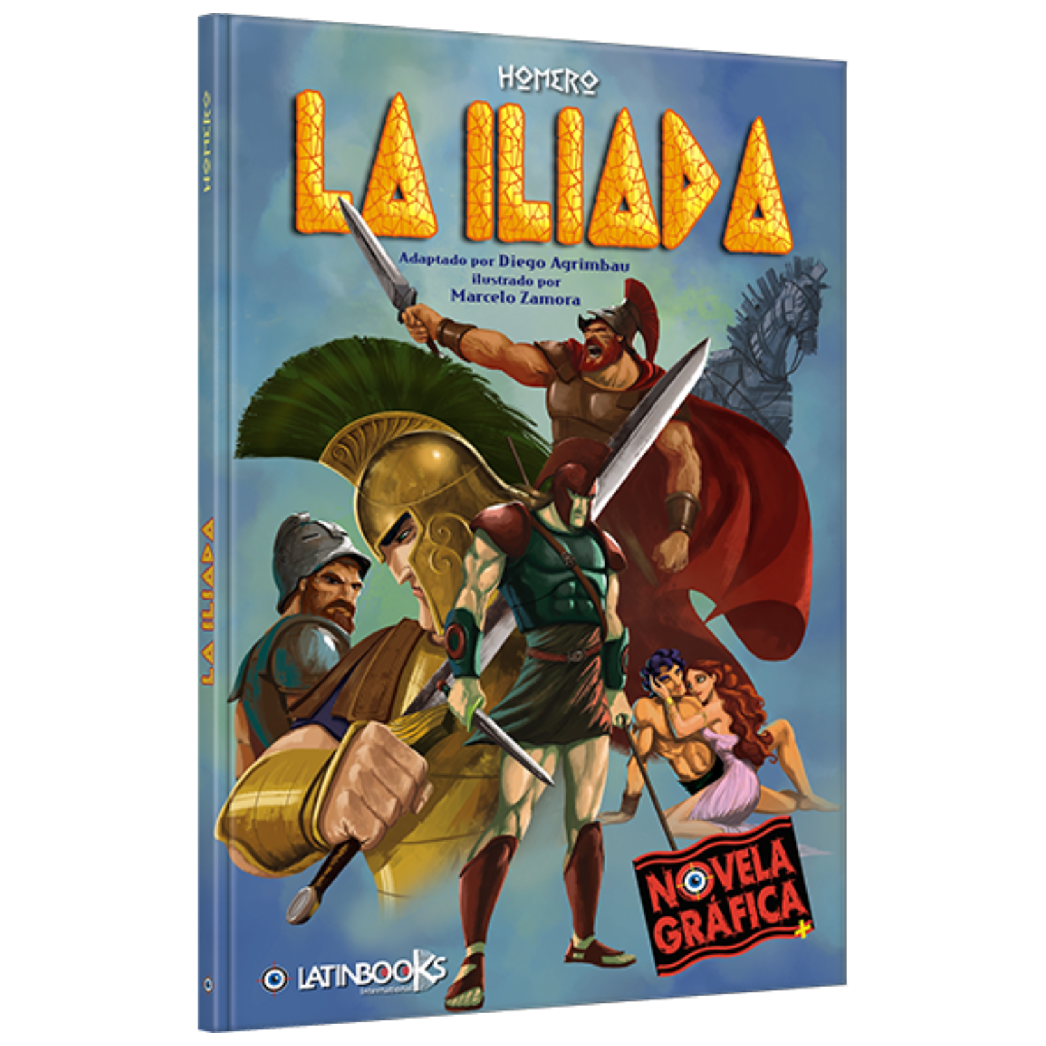 LIBRO LA ILIADA - NOVELA GRÁFICA - LATINBOOKS - 1