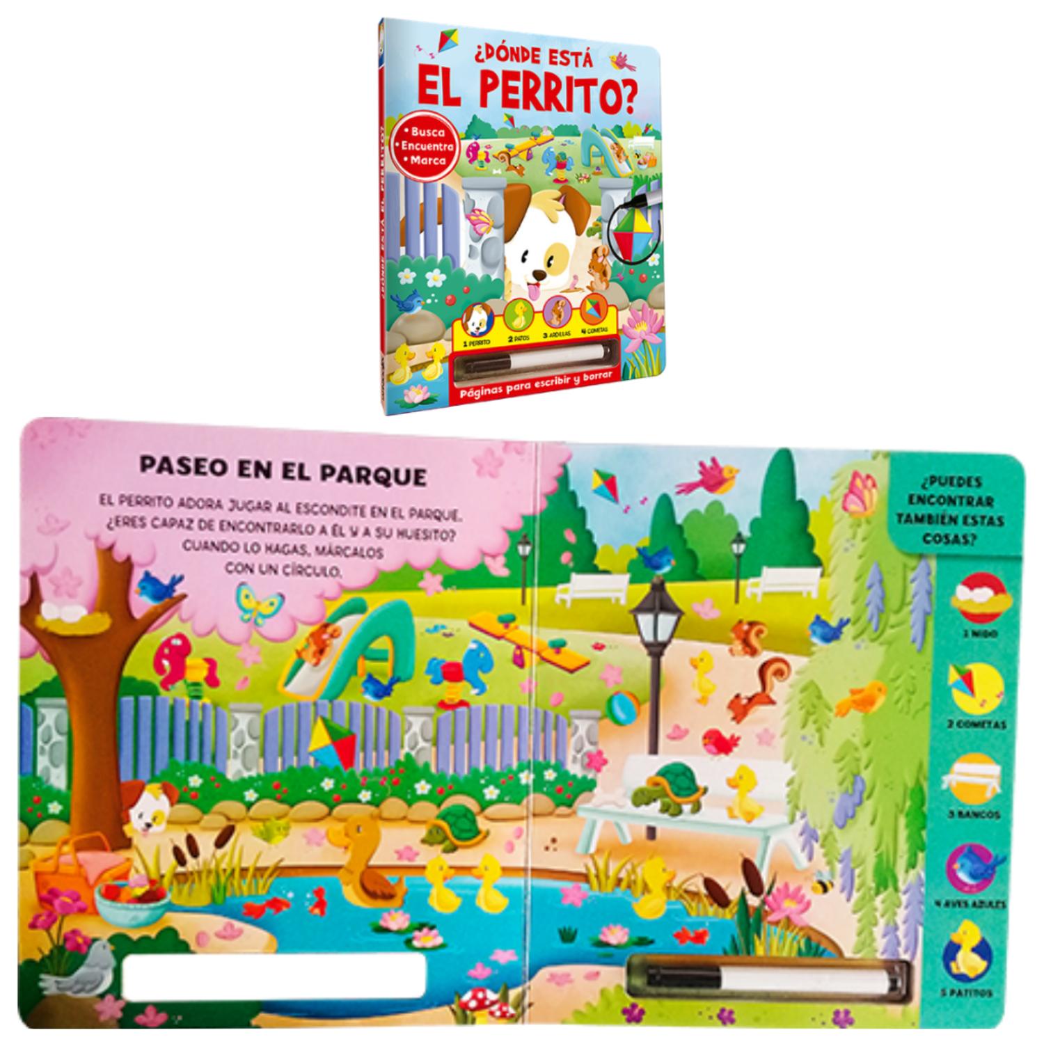 LIBRO ¿DÓNDE ESTÁ EL PERRITO? - BUSCA Y ENCUENTRA - 2