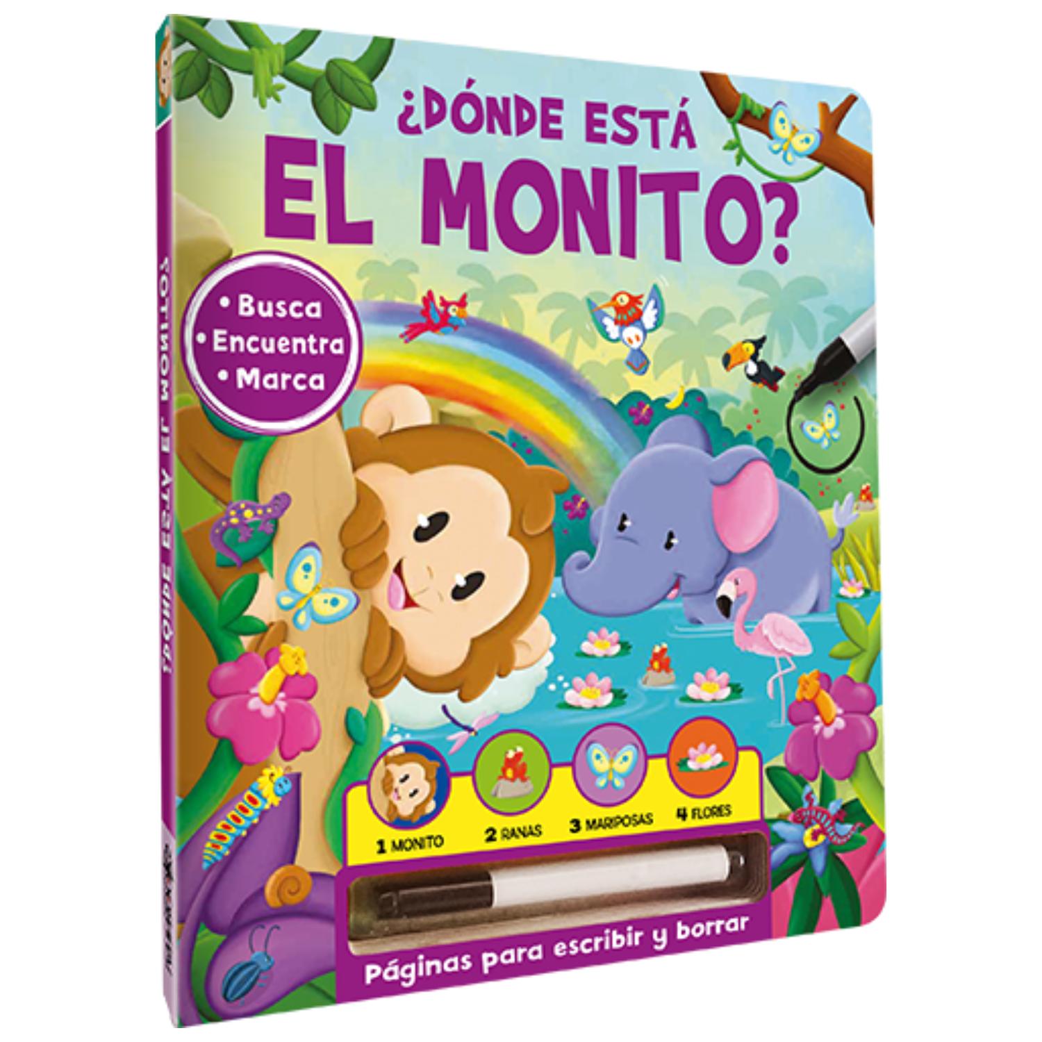 LIBRO ¿DÓNDE ESTÁ EL MONITO? - BUSCA Y ENCUENTRA - 1