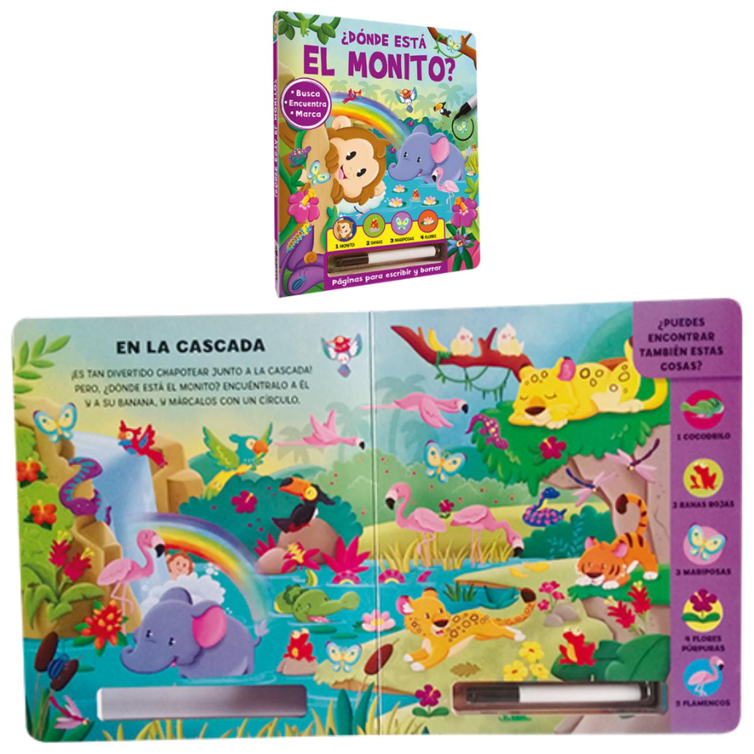 LIBRO ¿DÓNDE ESTÁ EL MONITO? - BUSCA Y ENCUENTRA - 2