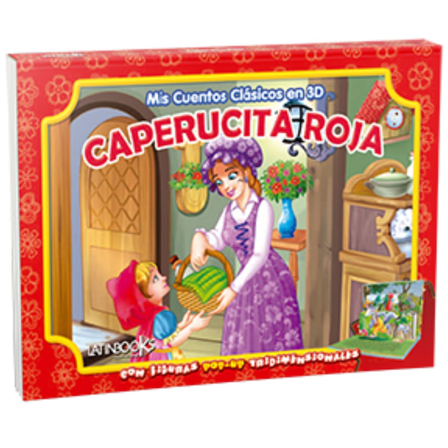 LIBRO MIS CUENTOS CLÁSICOS EN 3D - CAPERUCITA ROJA (POP UP) - 1