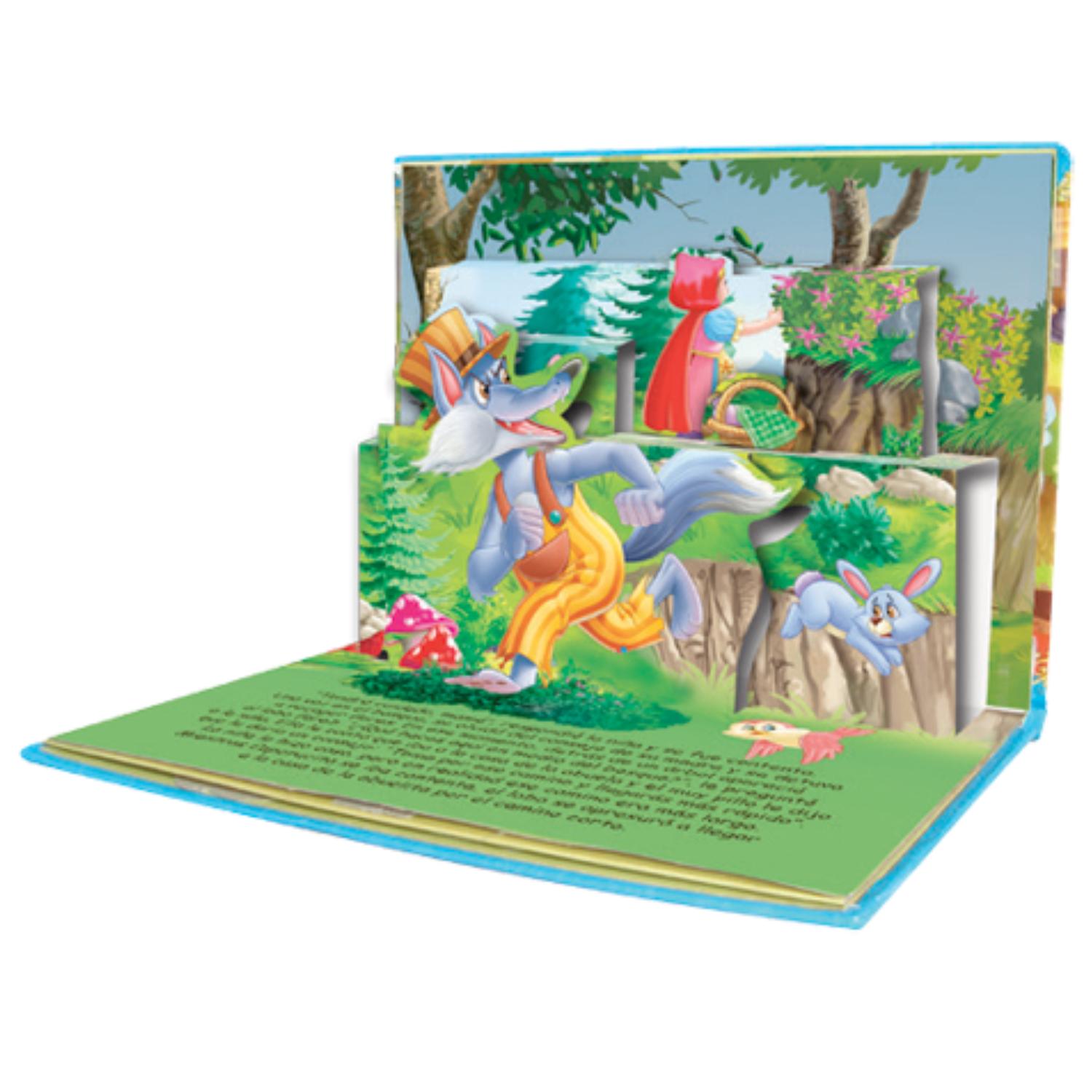 LIBRO MIS CUENTOS CLÁSICOS EN 3D - CAPERUCITA ROJA (POP UP) - 2