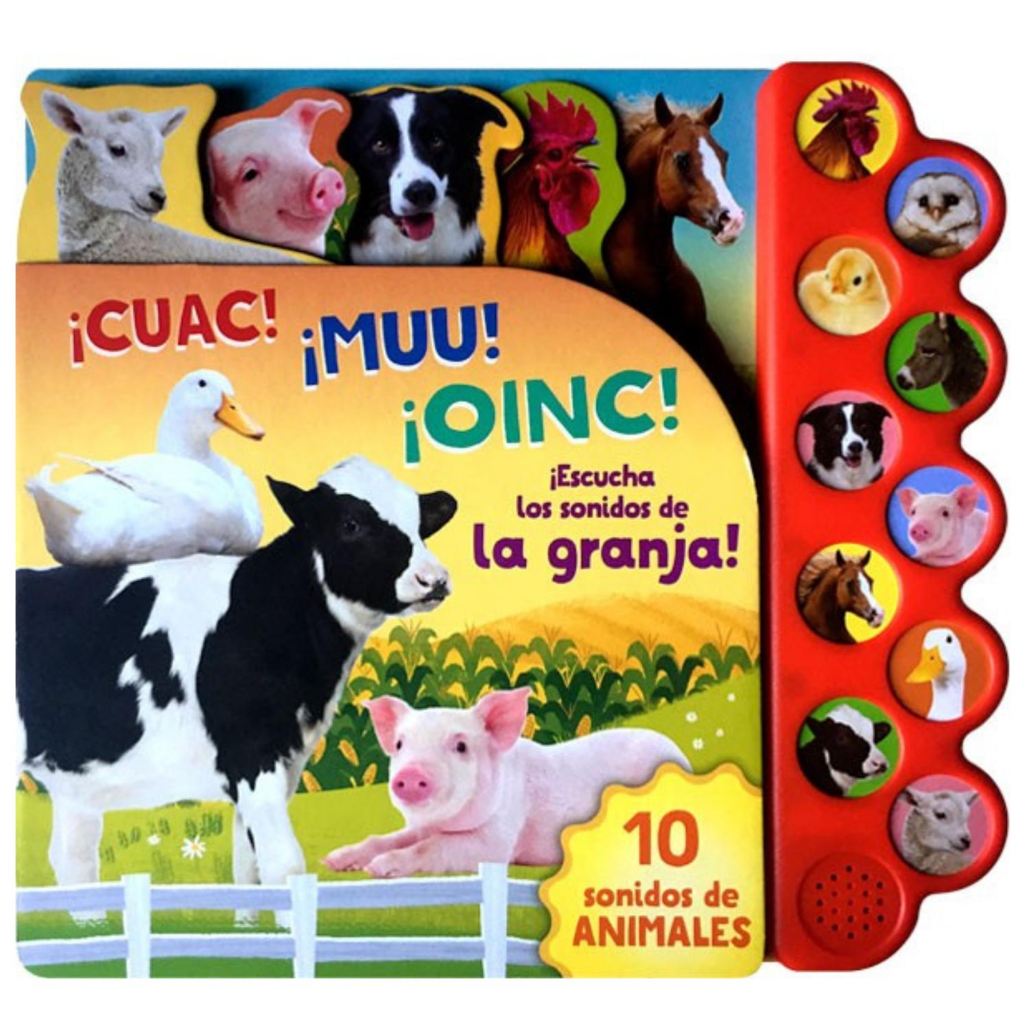 LIBRO 10 SONIDOS DE LA GRANJA ¡CUAC! ¡MUU! ¡OINC! - PARRAGON - 1