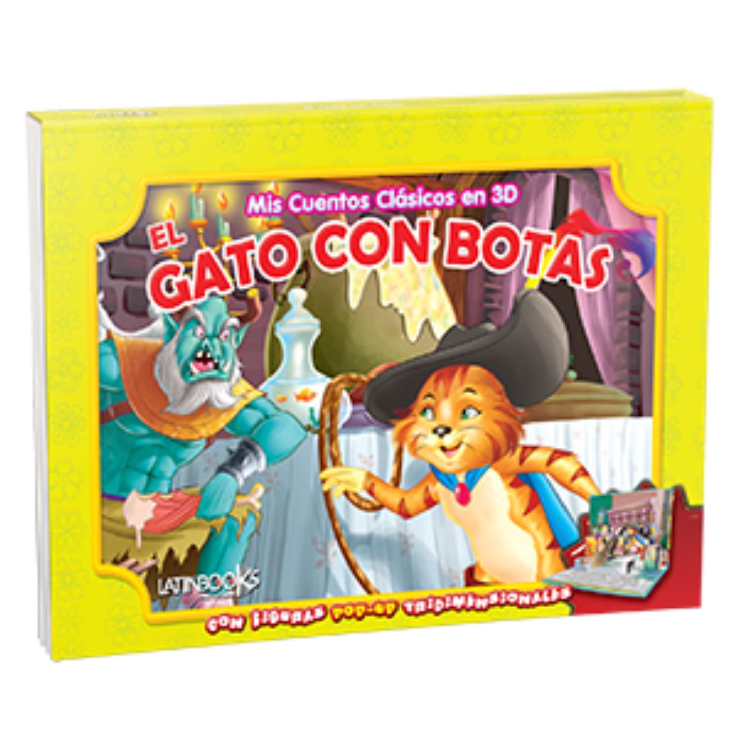 LIBRO MIS CUENTOS CLÁSICOS EN 3D - EL GATO CON BOTAS (POP UP) - 1