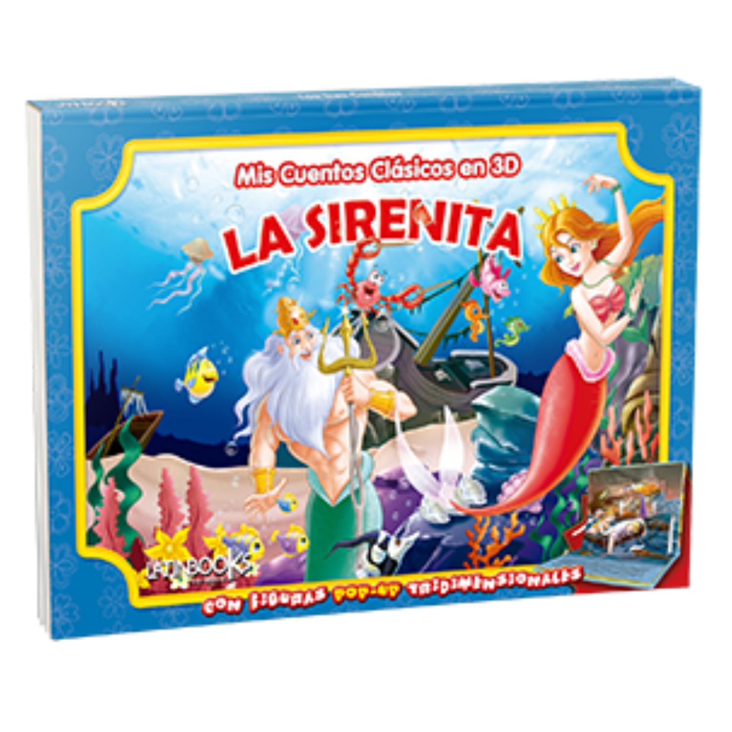LIBRO MIS CUENTOS CLÁSICOS EN 3D - LA SIRENITA (POP UP) - 1