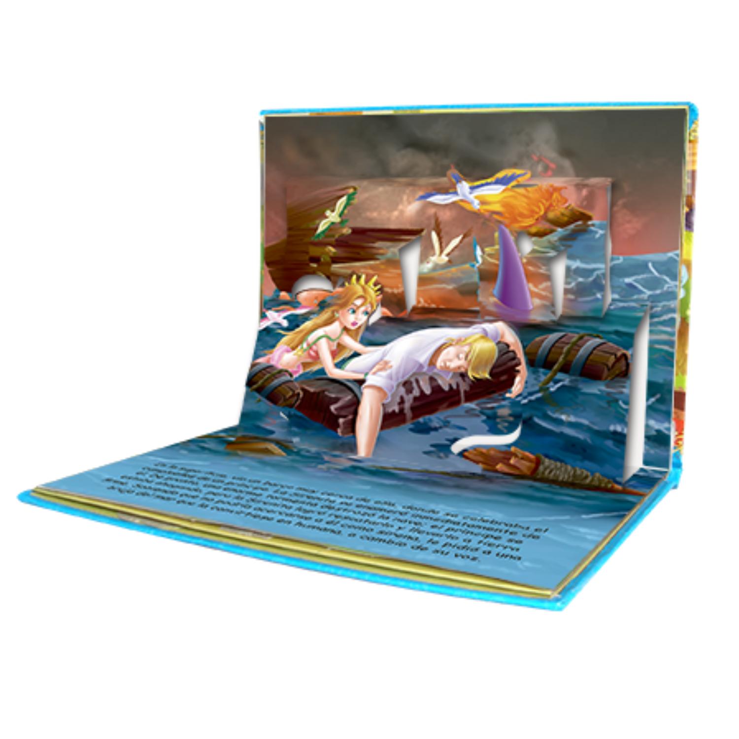 LIBRO MIS CUENTOS CLÁSICOS EN 3D - LA SIRENITA (POP UP) - 2