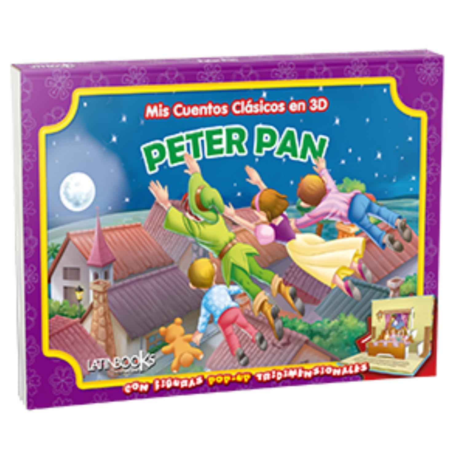 LIBRO MIS CUENTOS CLÁSICOS EN 3D - PETER PAN (POP UP) - 1