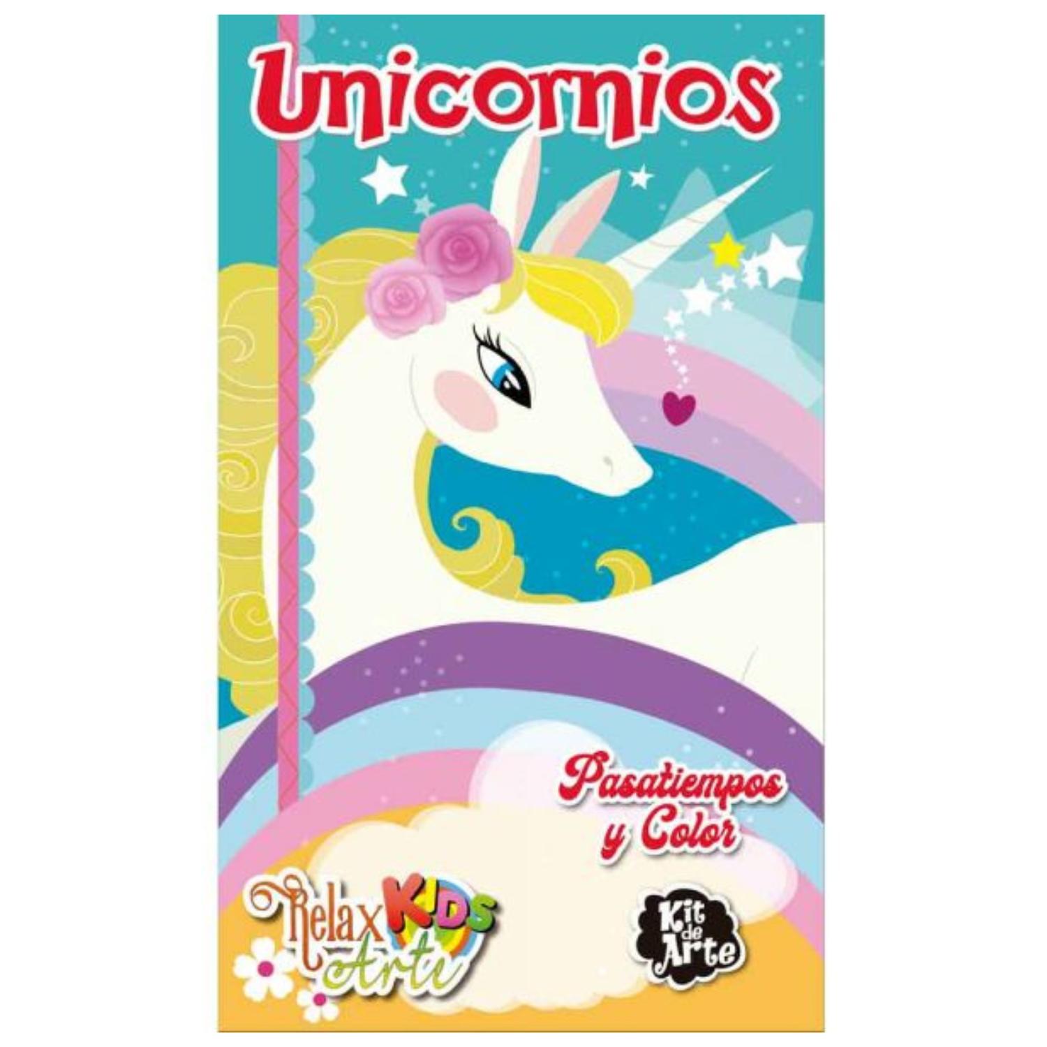 LIBRO RELAX ARTE KIDS - KIT DE ARTE - UNICORNIOS - 1