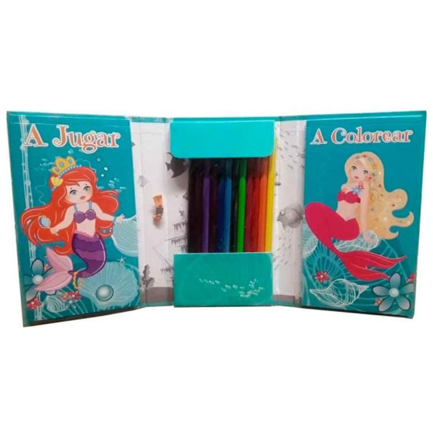 LIBRO RELAX ARTE KIDS - KIT DE ARTE - SIRENAS - 3