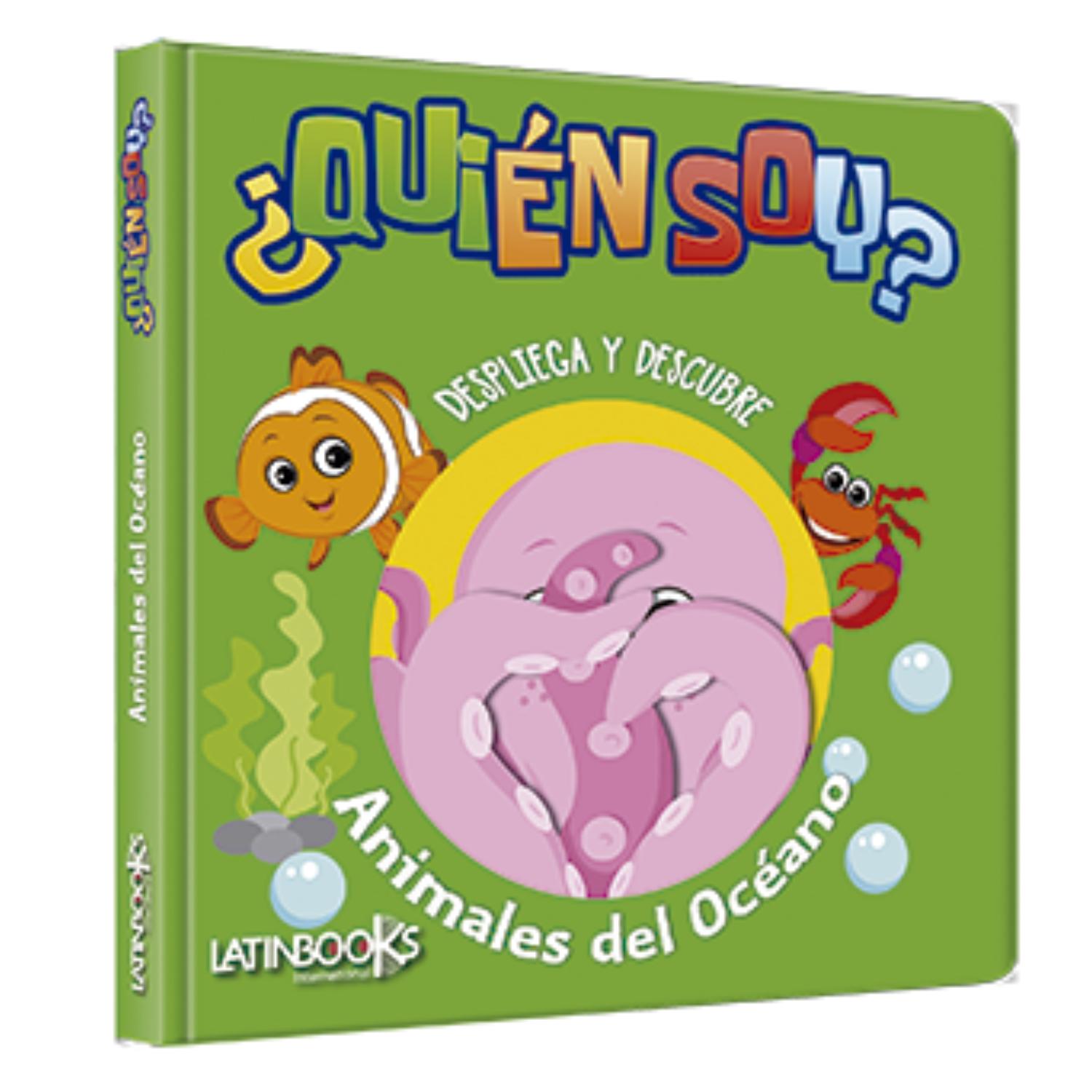 LIBRO ¿QUIÉN SOY ? DESPLIEGA Y DESCUBRE ANIMALES DEL OCÉANO - LATINBOOKS - 1