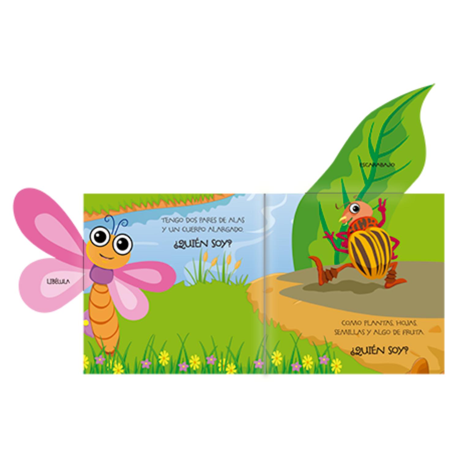 LIBRO ¿QUIÉN SOY ? DESPLIEGA Y DESCUBRE BICHITOS - LATINBOOKS - 2