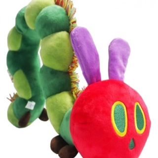 LIBRO ORUGA GLOTONA - PELUCHE GRANDE - ANNA LLENAS - 1