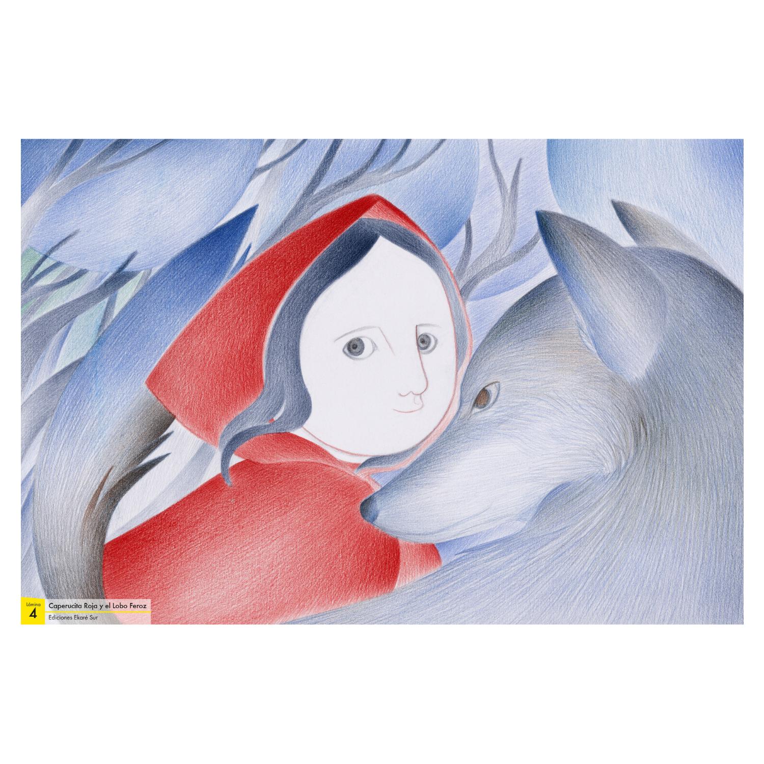 LIBRO LÁMINAS LA CAPERUCITA ROJA Y EL LOBO FEROZ - 2