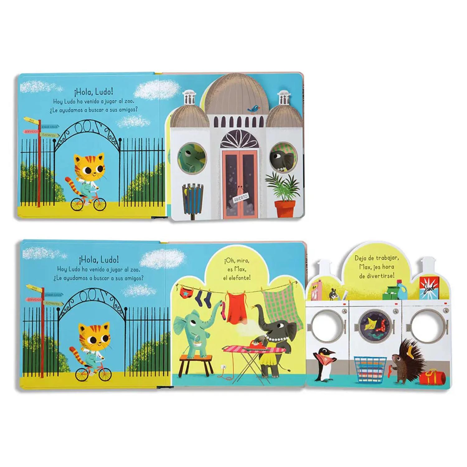 UN LIBRO CON SOLAPAS - HOLA ZOO - NICOLA SLATER - 2