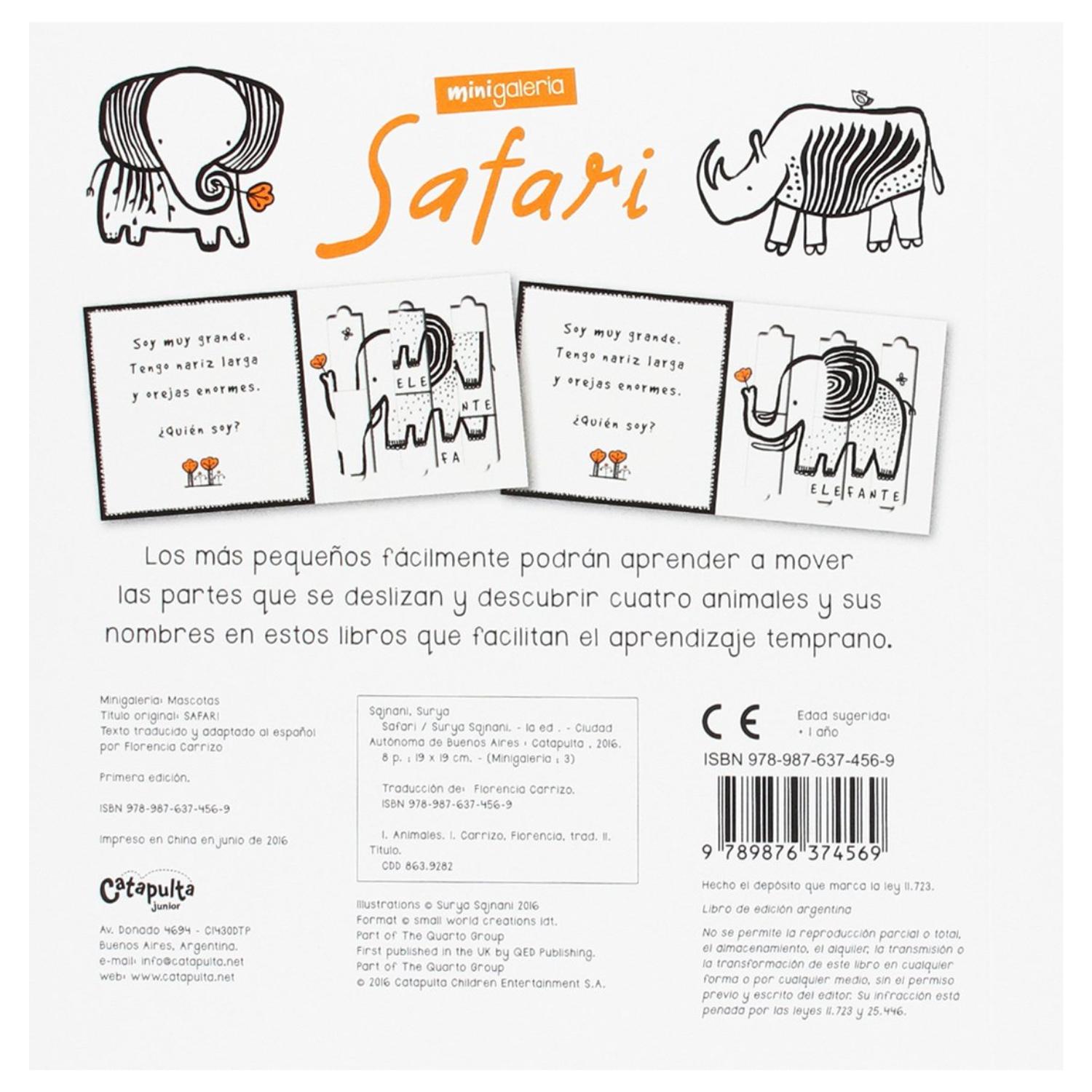 LIBRO SAFARI - PARA DESLIZAR Y DESCUBRIR - SURYA SAJNANI - CATAPULTA JUNIOR - 2