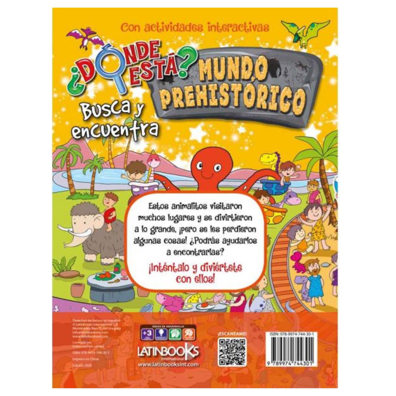 LIBRO ¿DÓNDE ESTÁ? MUNDO PREHISTÓRICO - LATINBOOKS - 2