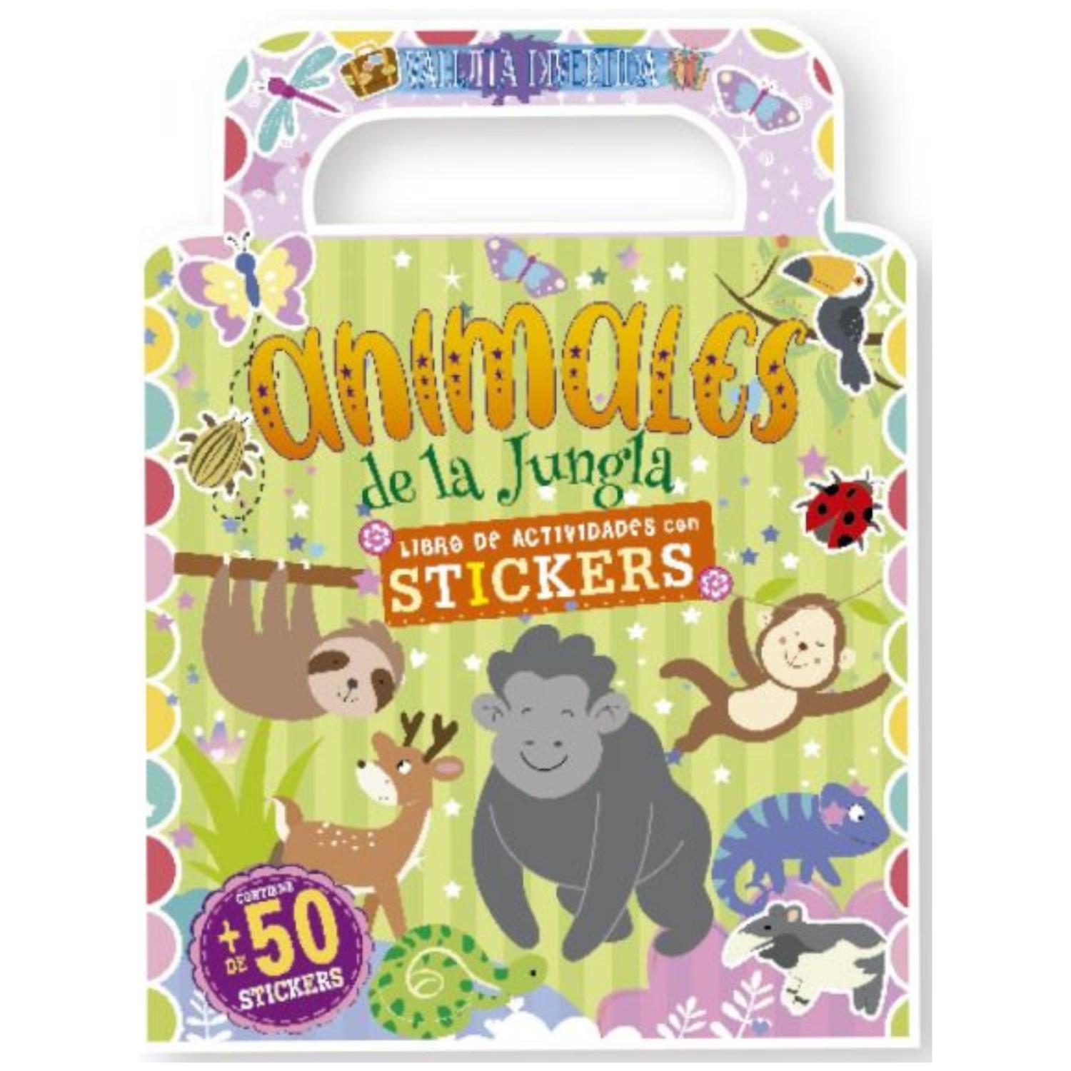 LIBRO ANIMALES DE LA JUNGLA - COLECCIÓN VALIJITA DIVERTIDA - 1