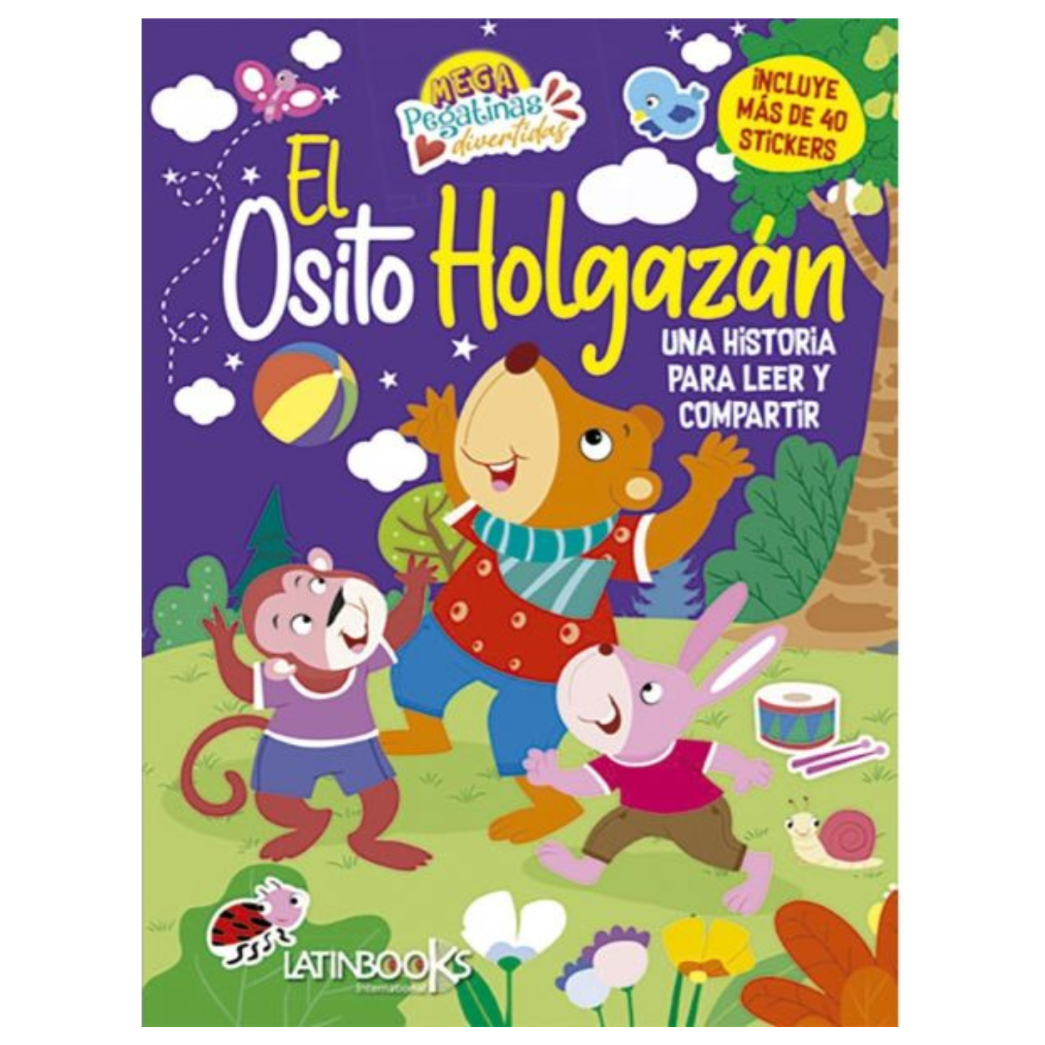 EL OSITO HOLGAZÁN - MEGA PEGATINAS - 1
