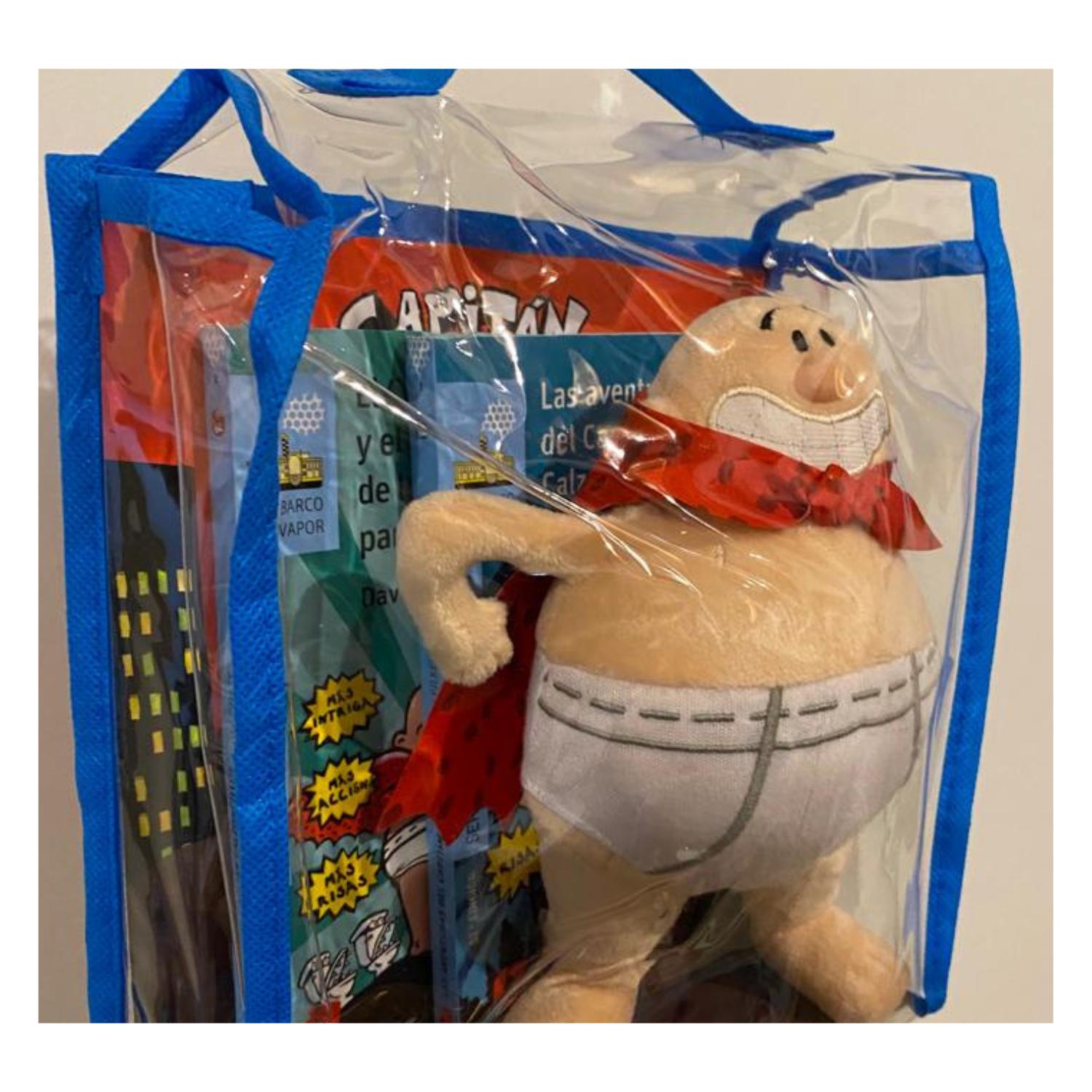 PACK 2 LIBROS CAPITÁN CALZONCILLOS + PELUCHE - 3