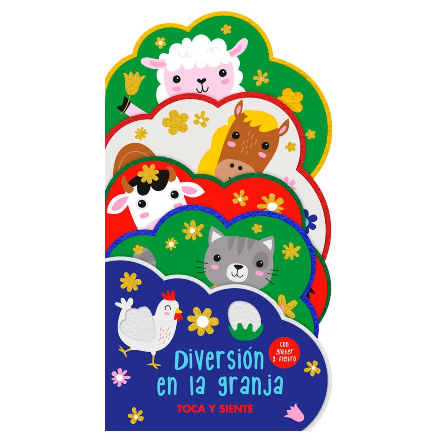 LIBRO DIVERSIÓN EN LA GRANJA - TOCA Y SIENTE EL FIELTRO - 1