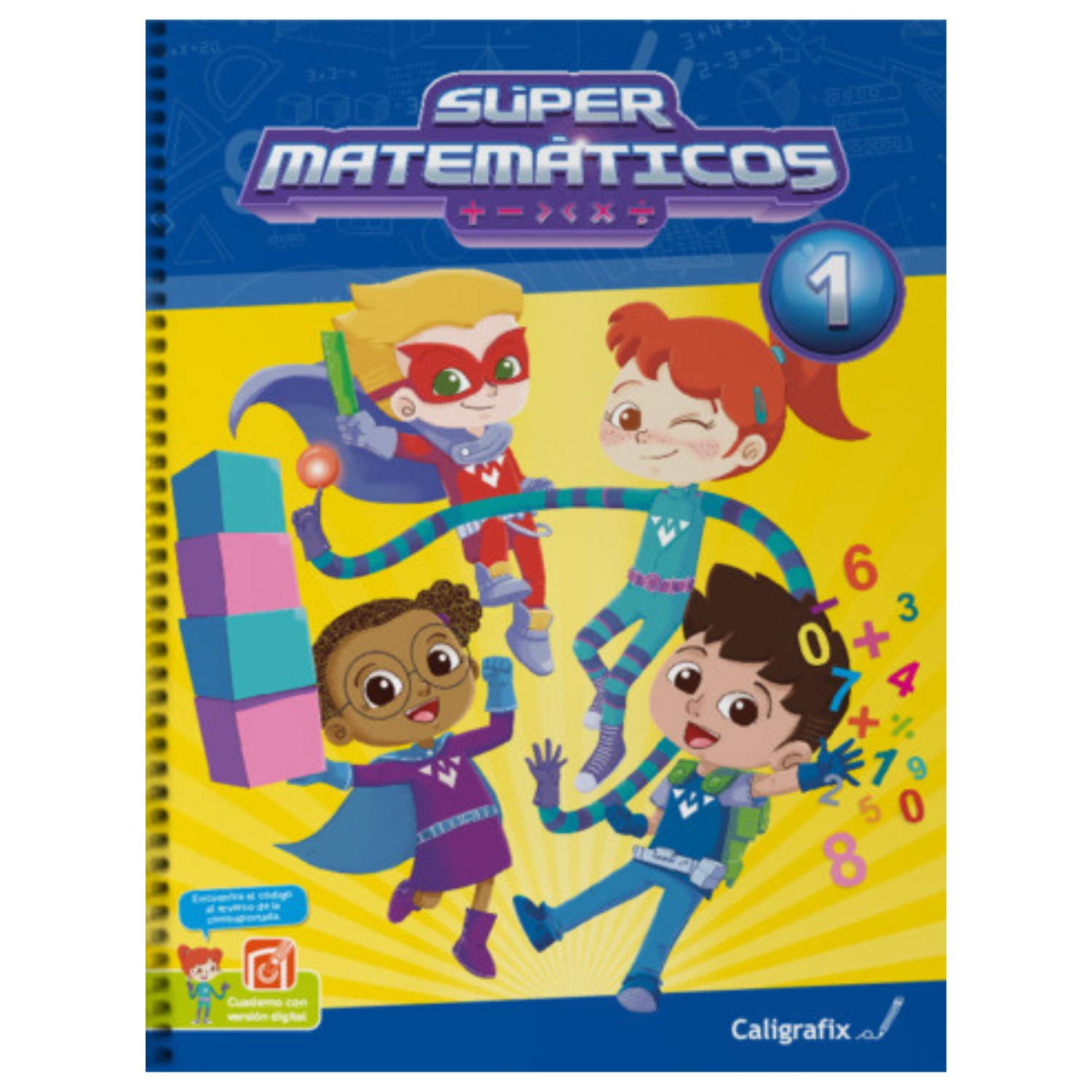 LIBRO SUPERMATEMÁTICOS Nº1 - CALIGRAFIX - 1