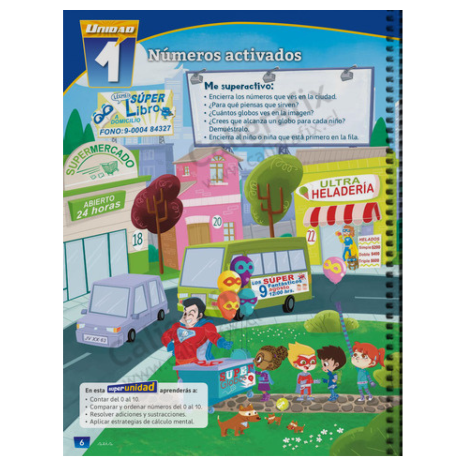 LIBRO SUPERMATEMÁTICOS Nº1 - CALIGRAFIX - 2
