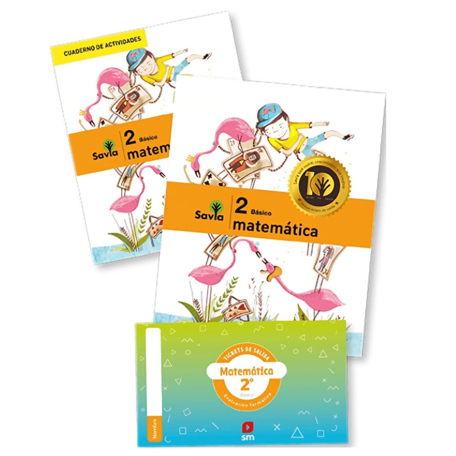 PACK MATEMÁTICA 2º BÁSICO SAVIA (NUEVA EDICIÓN) - 2