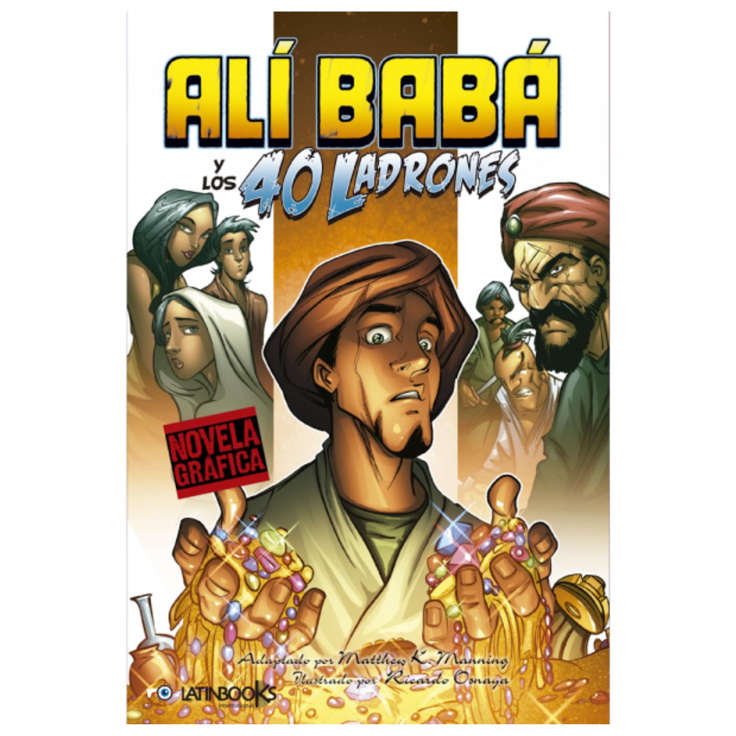 LIBRO ALÍ BABÁ Y LOS 40 LADRONES - NOVELA GRÁFICA - 1