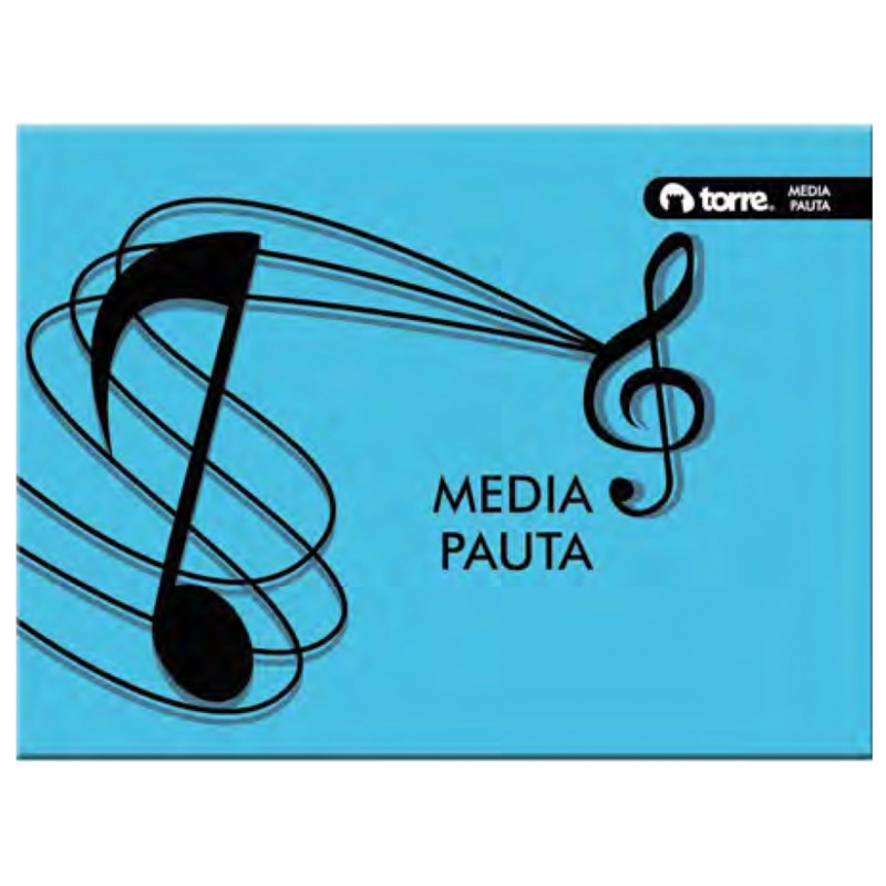 CUADERNO MÚSICA MEDIA PAUTA - 1