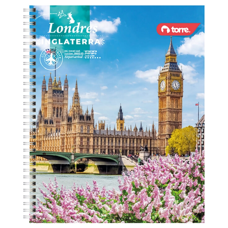 PACK 10 CUADERNOS UNIVERSITARIO CIUDAD 7MM 100 HJS - 3