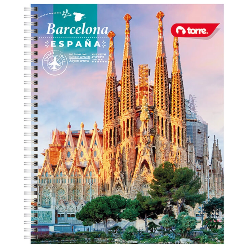 PACK 10 CUADERNOS UNIVERSITARIO CIUDAD 7MM 100 HJS - 4
