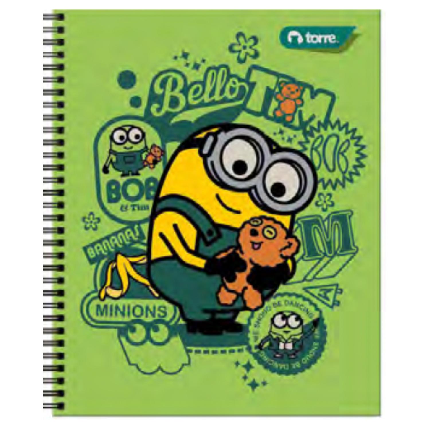 PACK 10 CUADERNOS UNIV. MINIOS 7MM 100HJS - 1