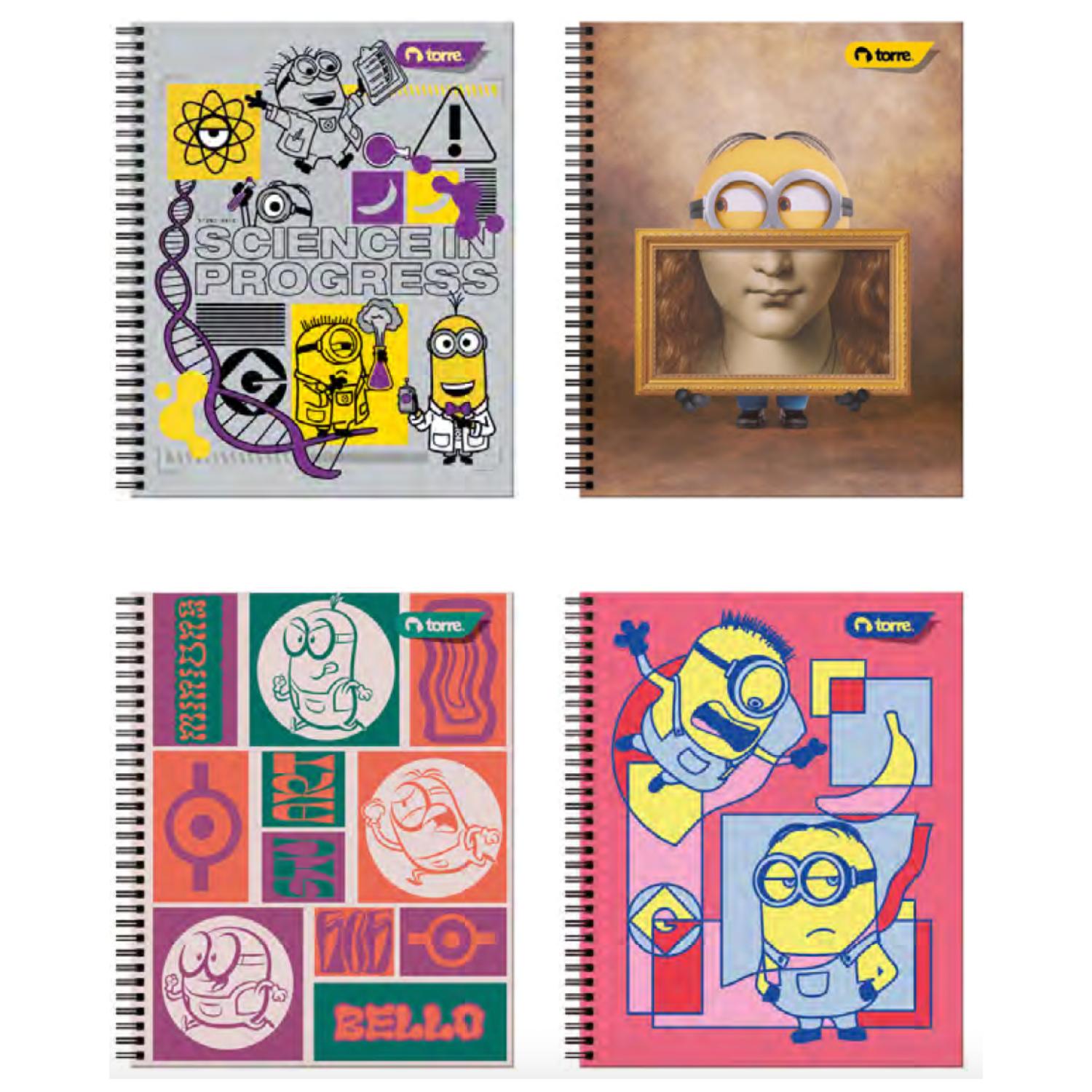 PACK 10 CUADERNOS UNIV. MINIOS 7MM 100HJS - 3