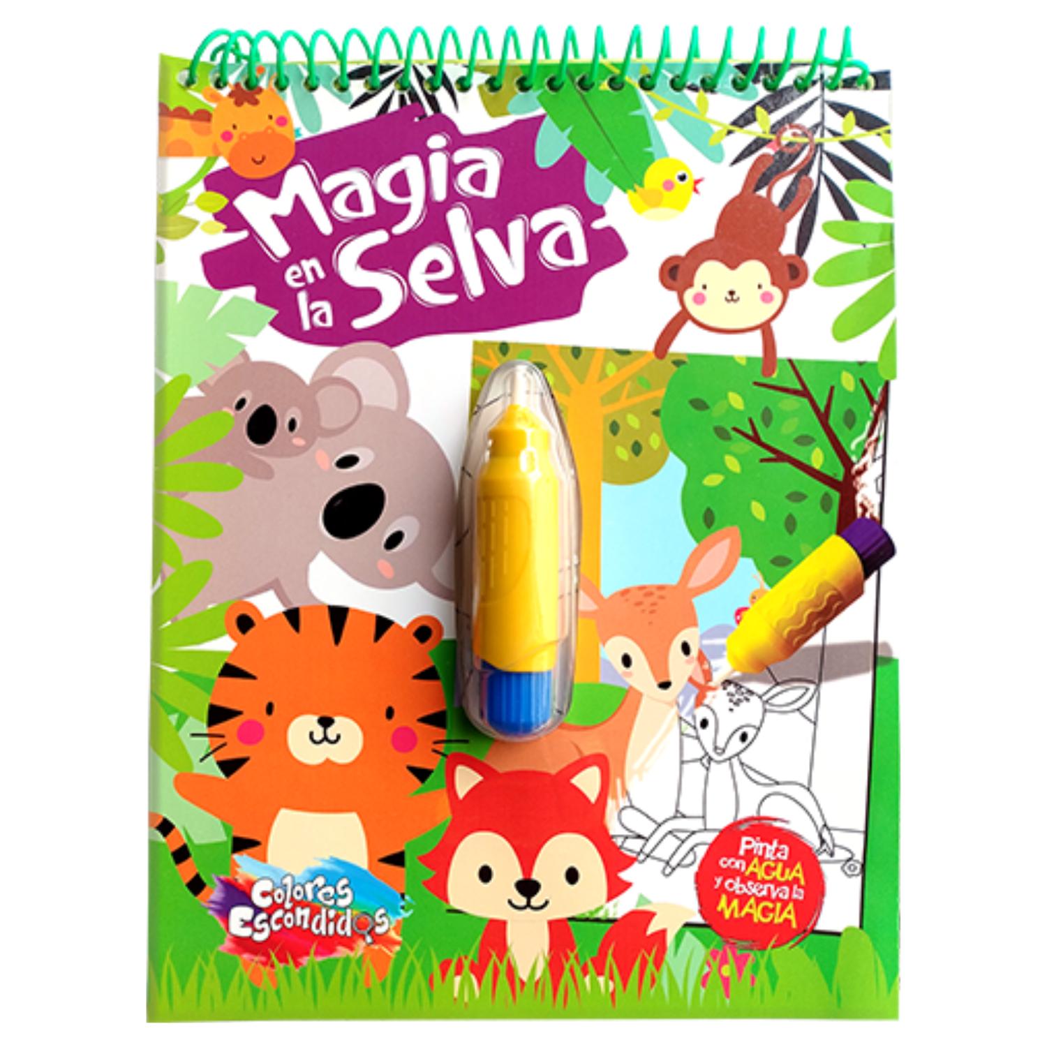 LIBRO MAGIA EN LA SELVA - COLORES ESCONDIDOS - 1