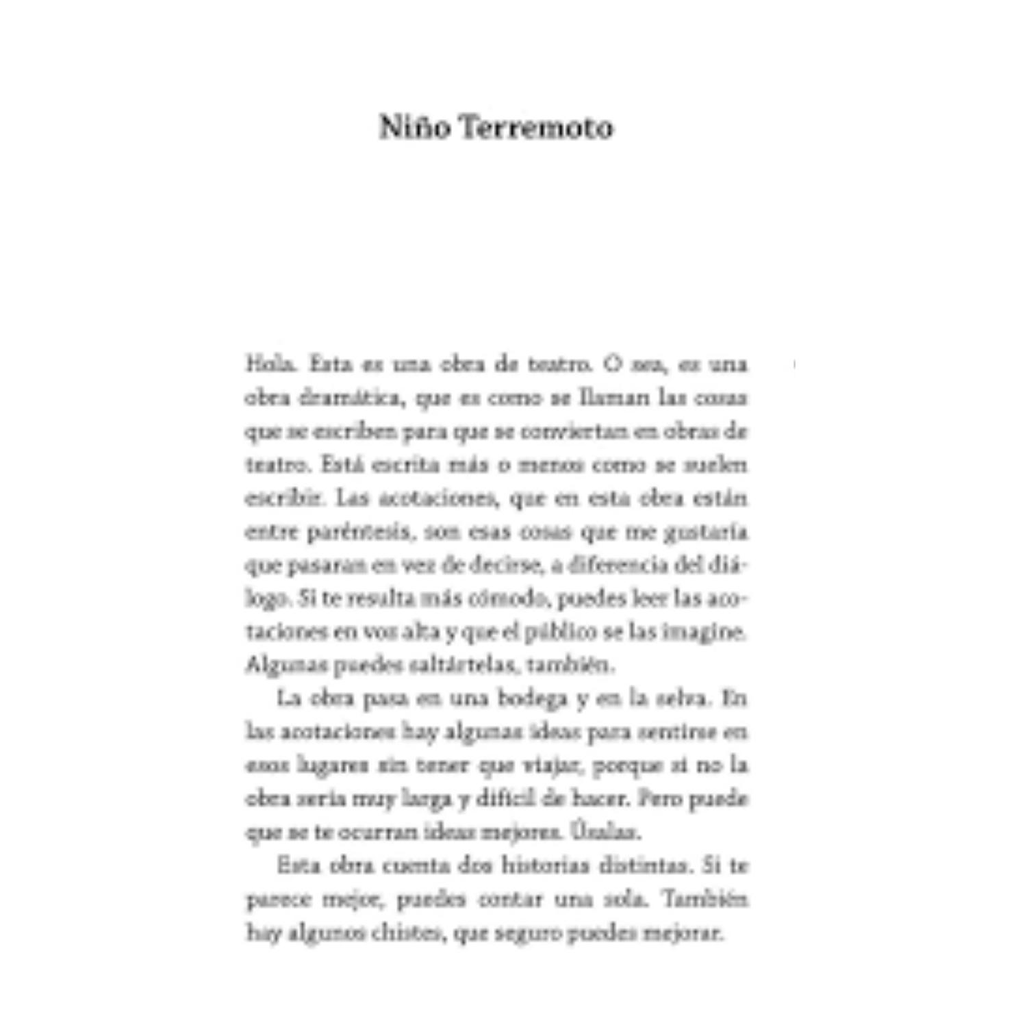 NIÑO TERREMOTO - 2