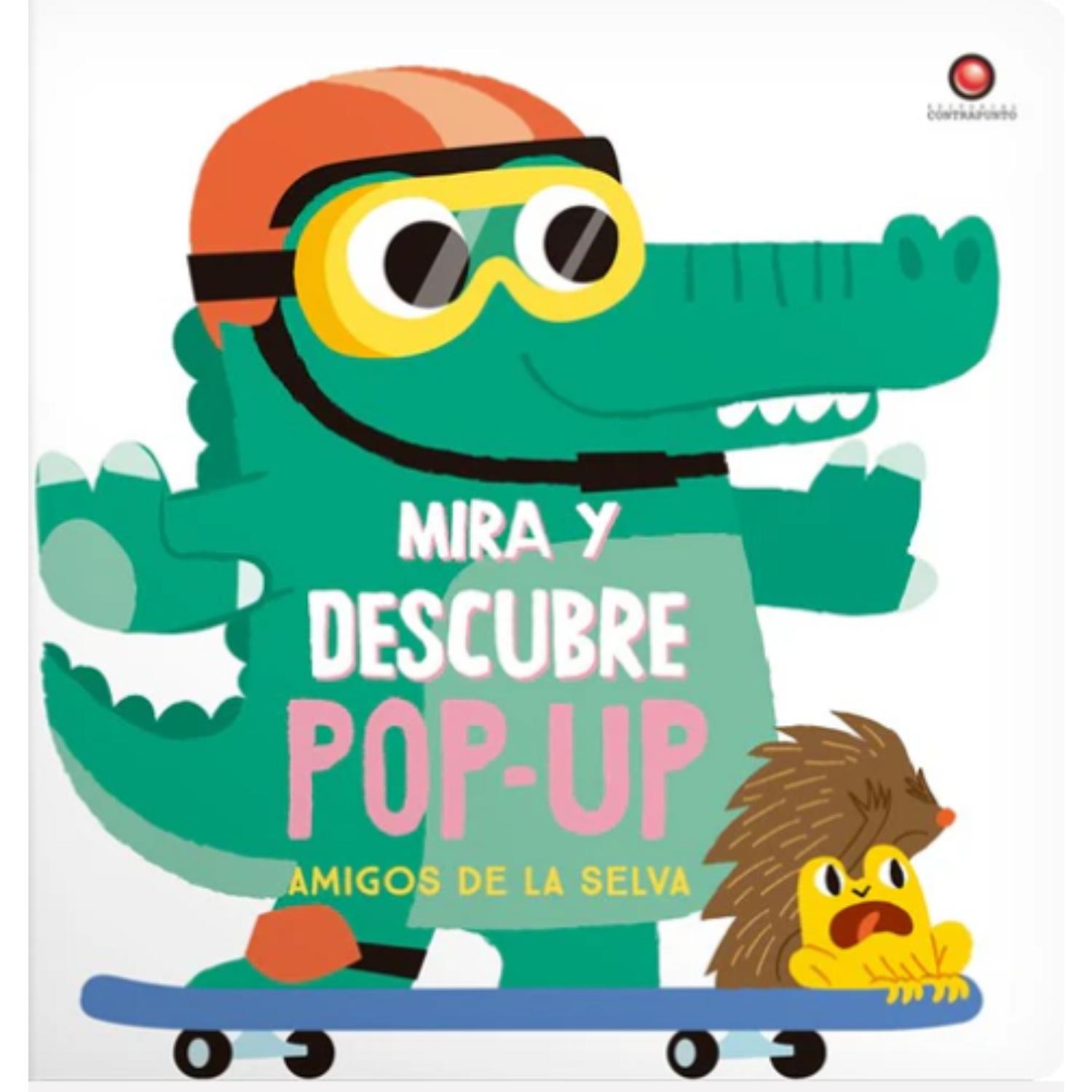 LIBRO MIRA Y DESCUBRE POP - UP AMIGOS DE LA SELVA - YOYO BOOKS - 1