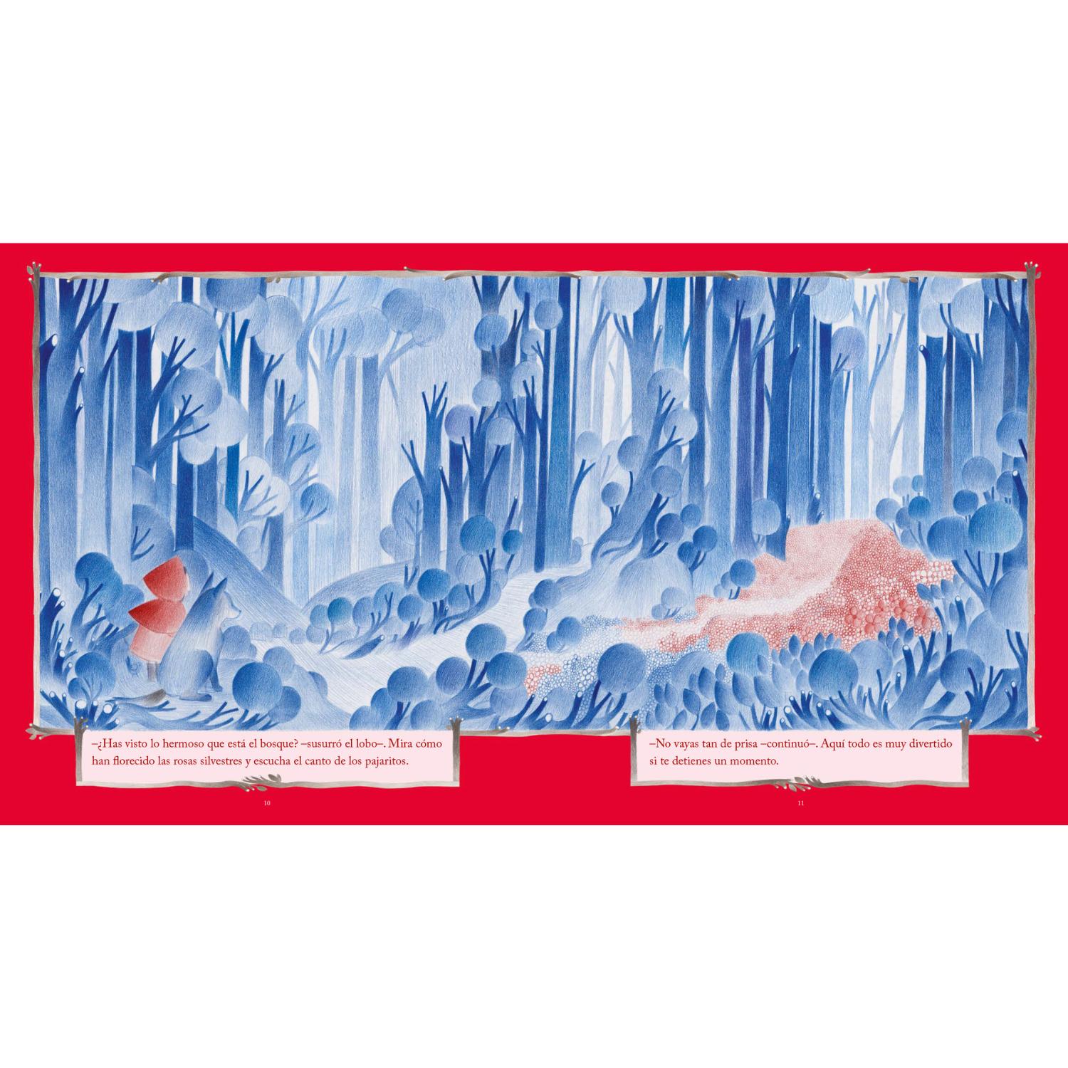 LIBRO INFANTIL CAPERUCITA ROJA Y EL LOBO FEROZ VERSIÓN DE VERÓNICA URIBE - 3