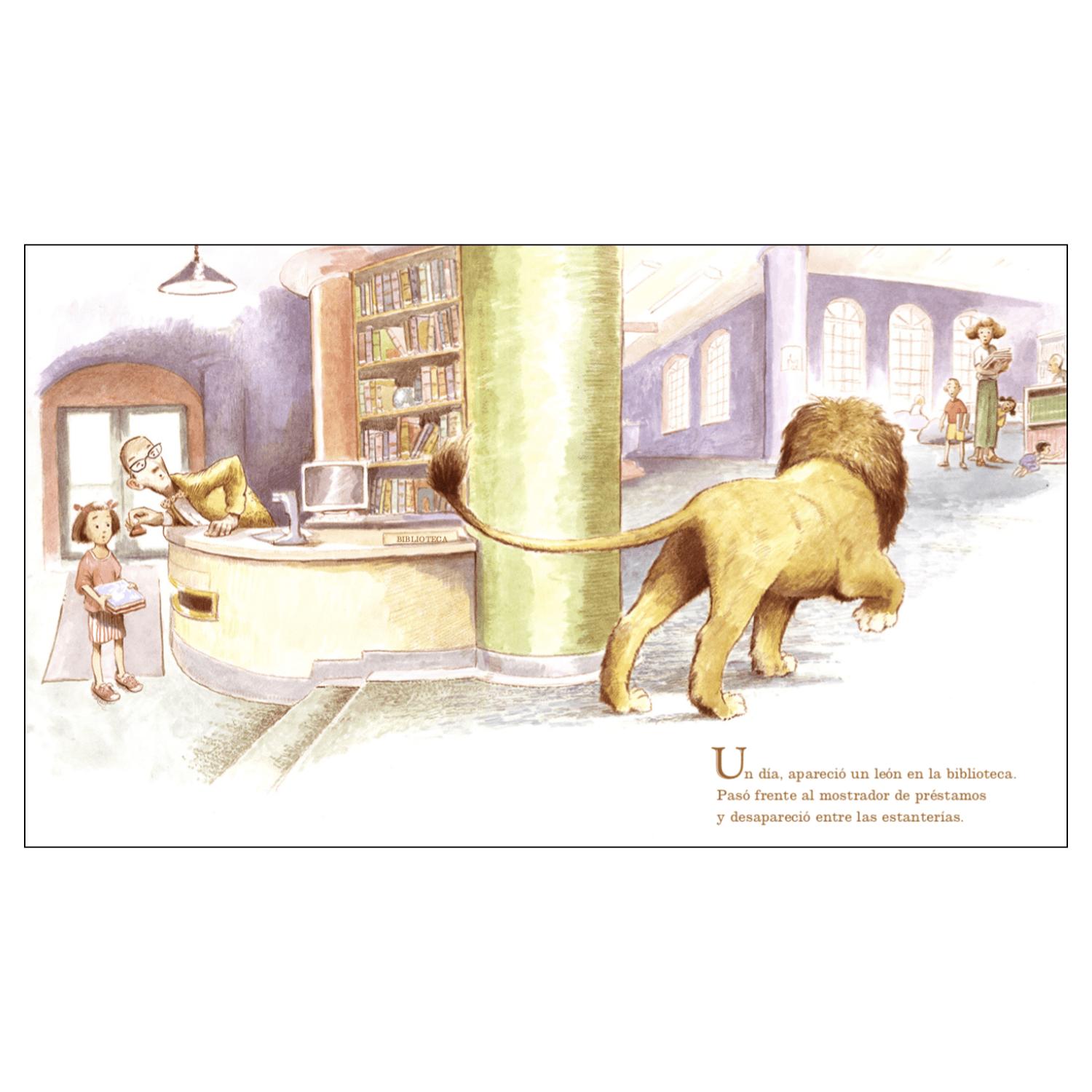 LIBRO INFANTIL LEÓN DE BIBLIOTECA - 2