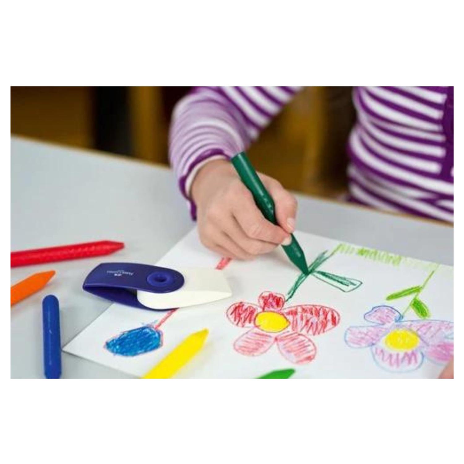 ESTUCHE FABER-CASTELL CRAYONES 12 UNIDADES GRIP JUMBO - 2