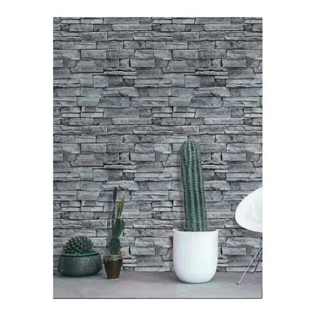 PAPEL MURAL PIEDRA GRIS - 1